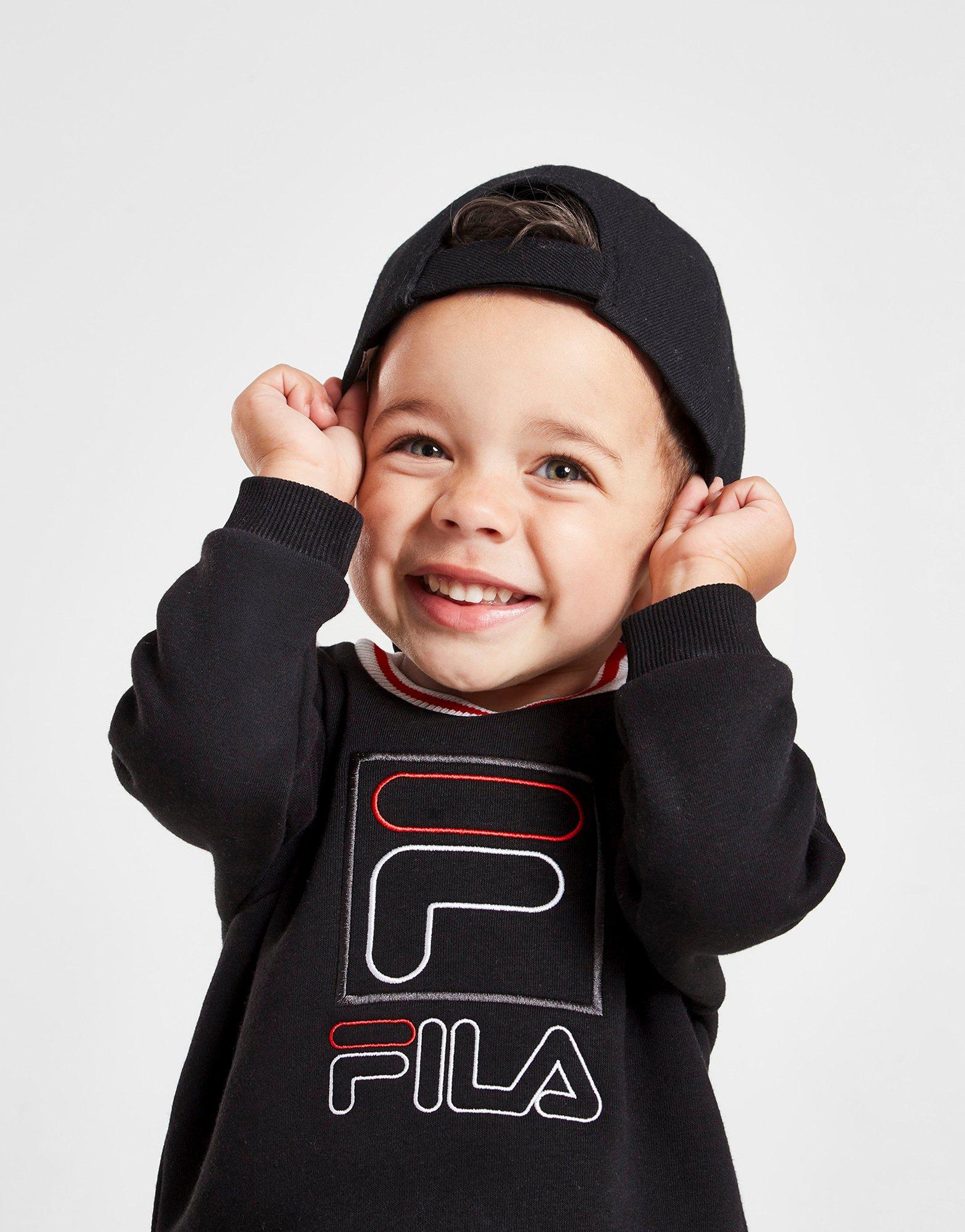 Fila Hert Ribbed Crew Tracksuit Infant