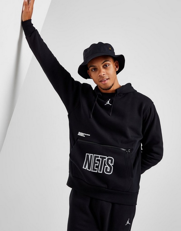 Nike sudadera con capucha NBA Brooklyn Nets Fleece Negro | Sports España