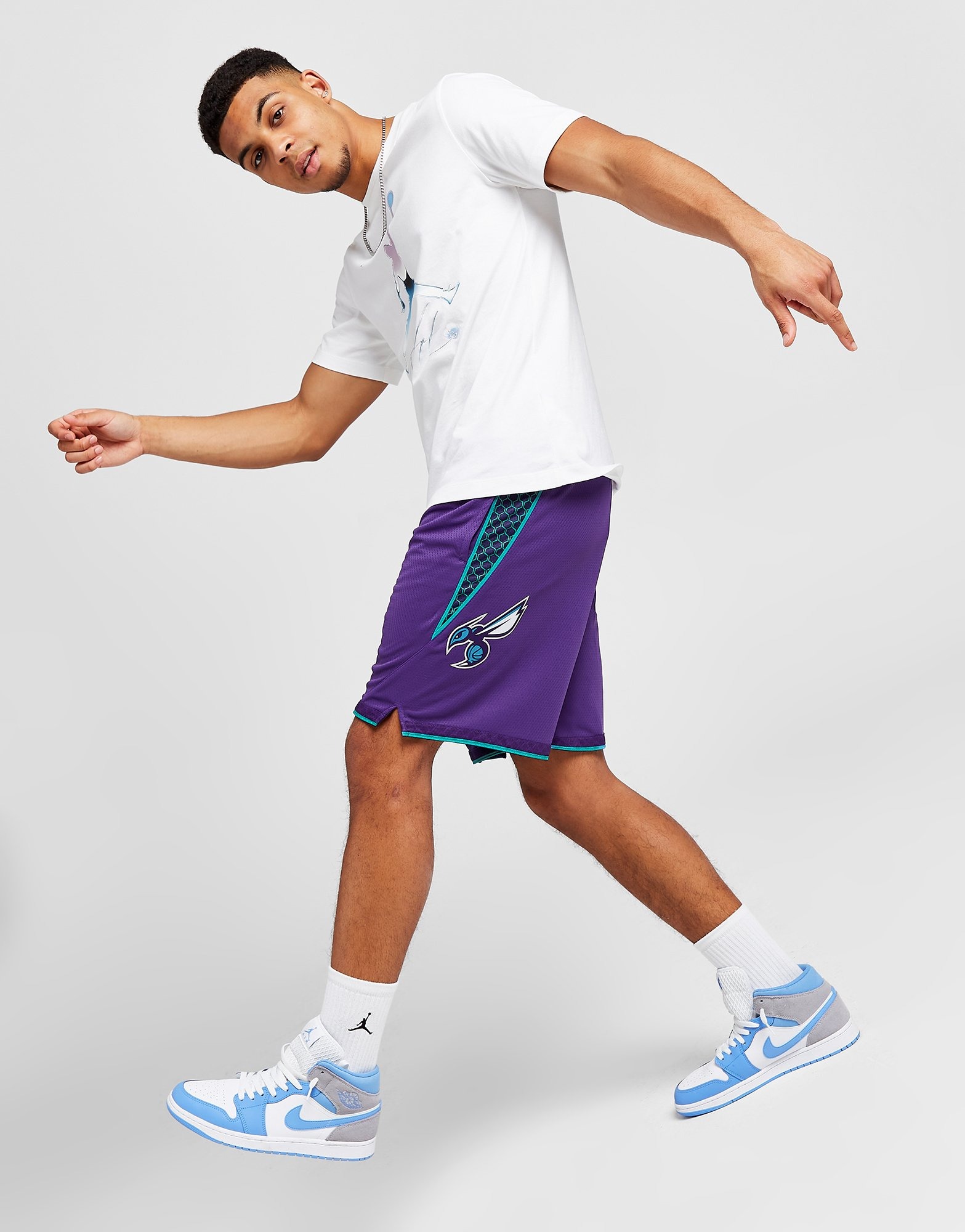 Charlotte Hornets Men's Nike NBA Mesh Shorts.