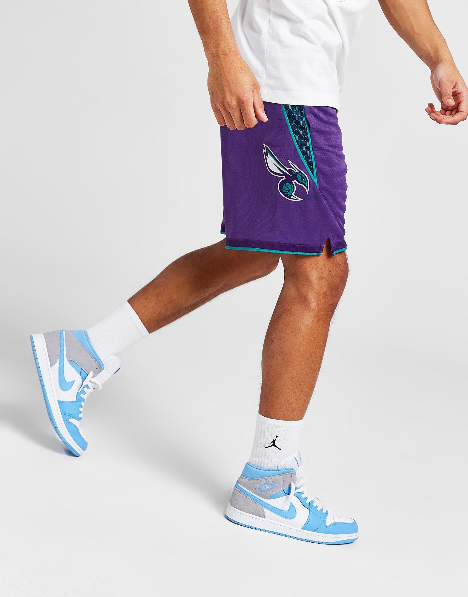 Purple Jordan NBA Charlotte Hornets Swingman Shorts