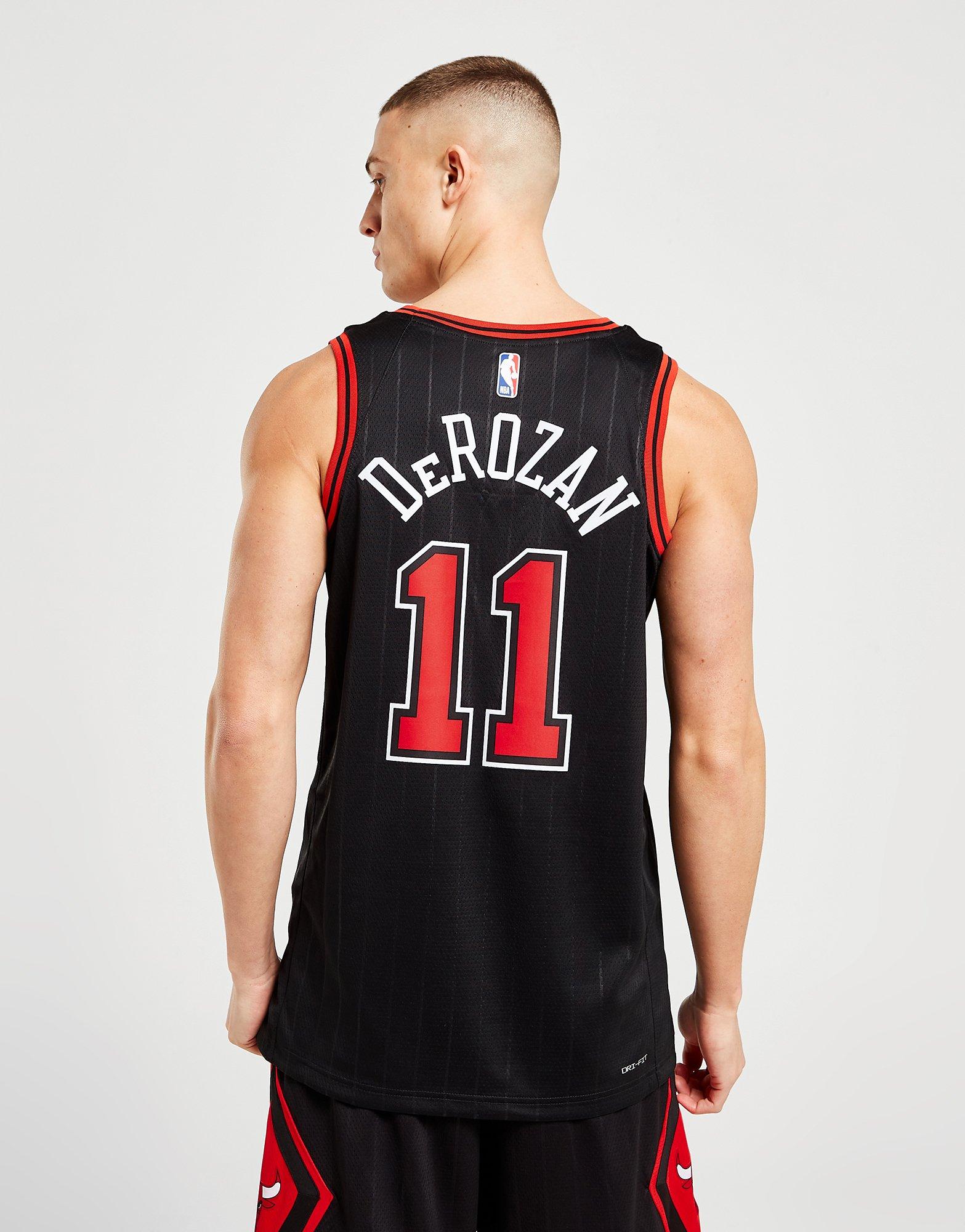 Black Jordan NBA Chicago Bulls DeRozan #11 Swingman Jersey