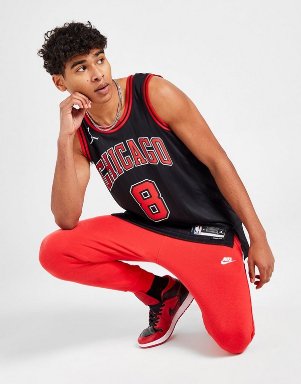 reporte Mariscos emparedado Compra Jordan camiseta NBA Chicago Bulls Swingman Lavine #8 en Negro