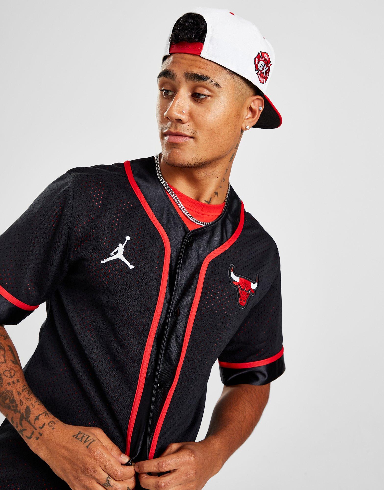 Black Nike NBA Chicago Bulls Short Sleeve Top | JD Sports Global