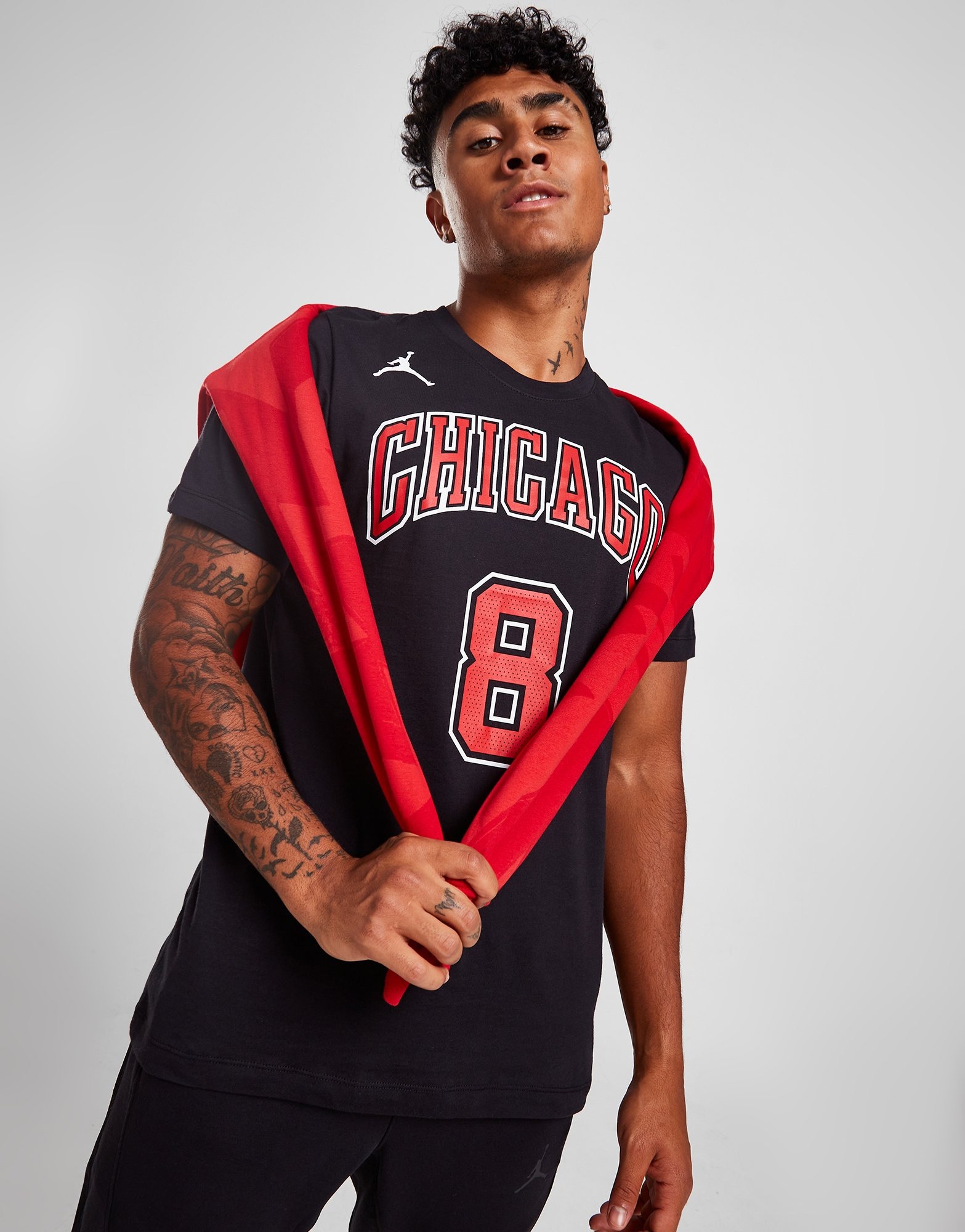 Nike Performance NBA CHICAGO BULLS PRACTICE LONG SLEEVE - Long sleeved top  - black 