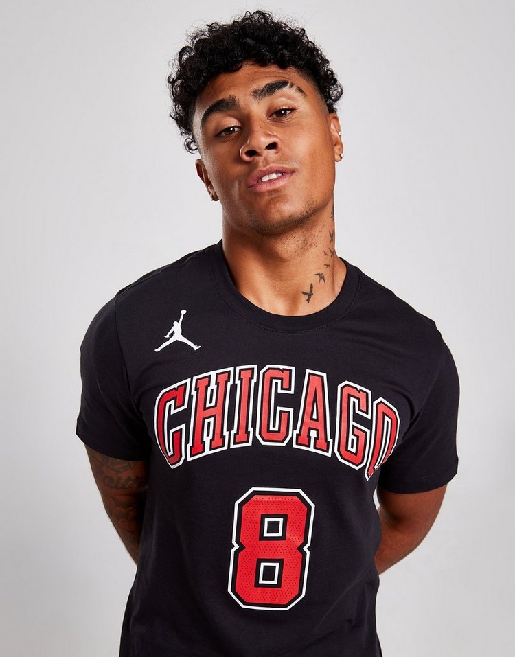 Black Nike NBA Chicago Bulls LaVine #8 Statement T-Shirt | JD Sports UK