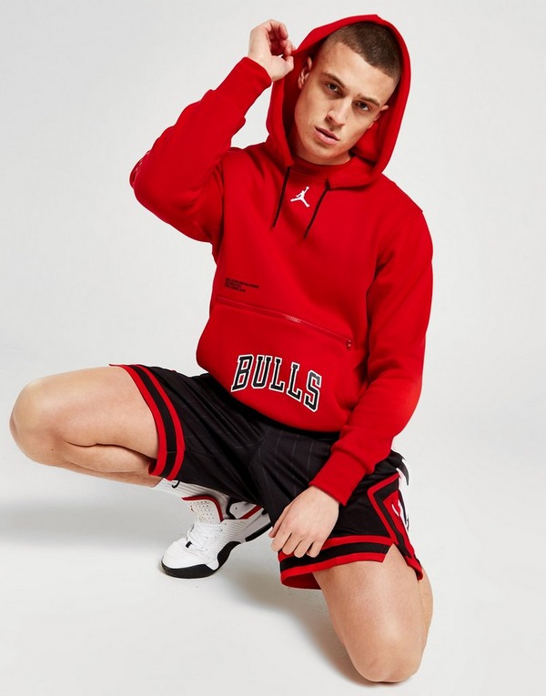 Nike Men's Jordan NBA Fleece Pullover Hoodie Chicago Bulls Courtside  Statement Edition
