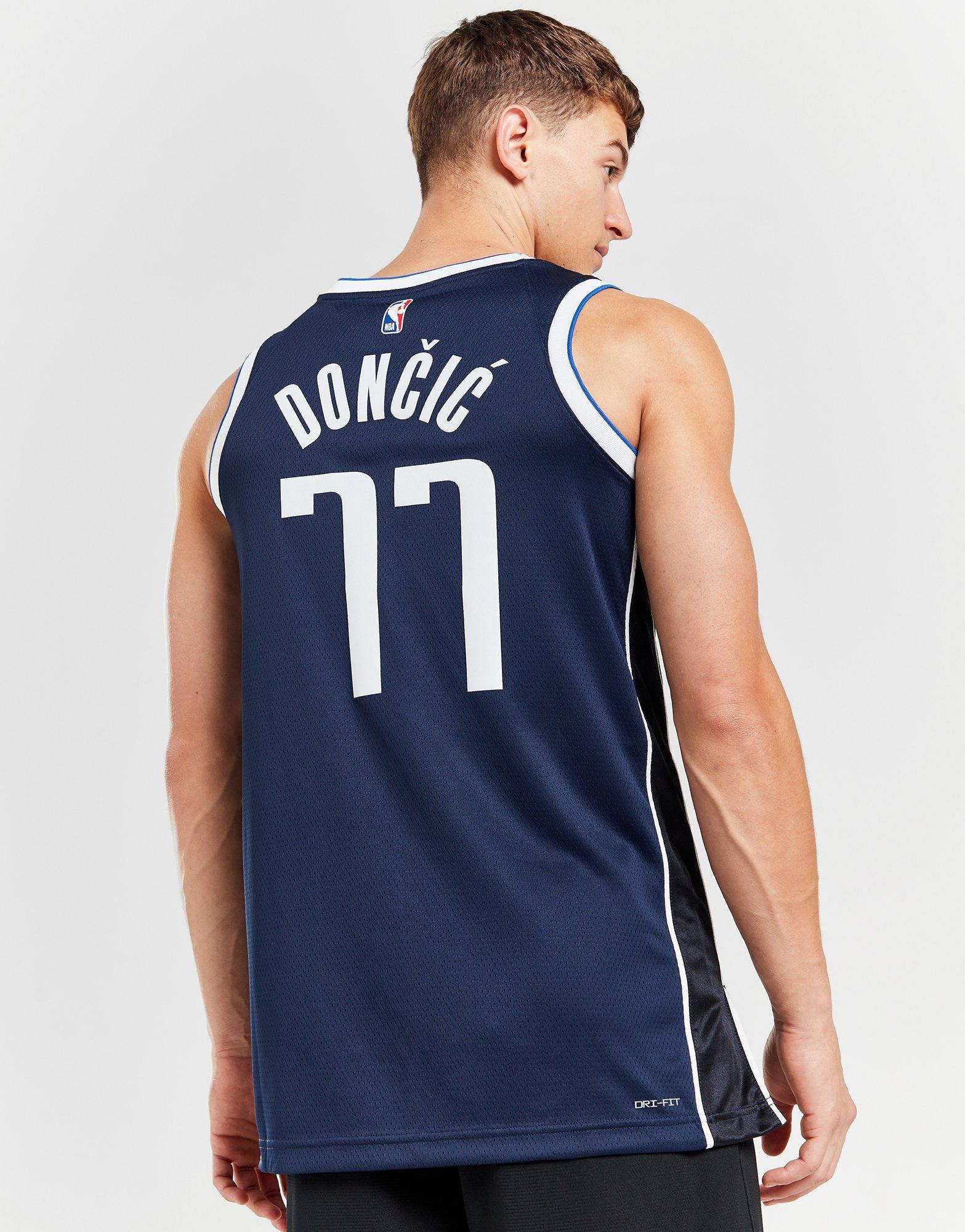 Jordan Maillot NBA Dallas Mavericks Doncic #77 Swingman Homme Bleu- JD  Sports France