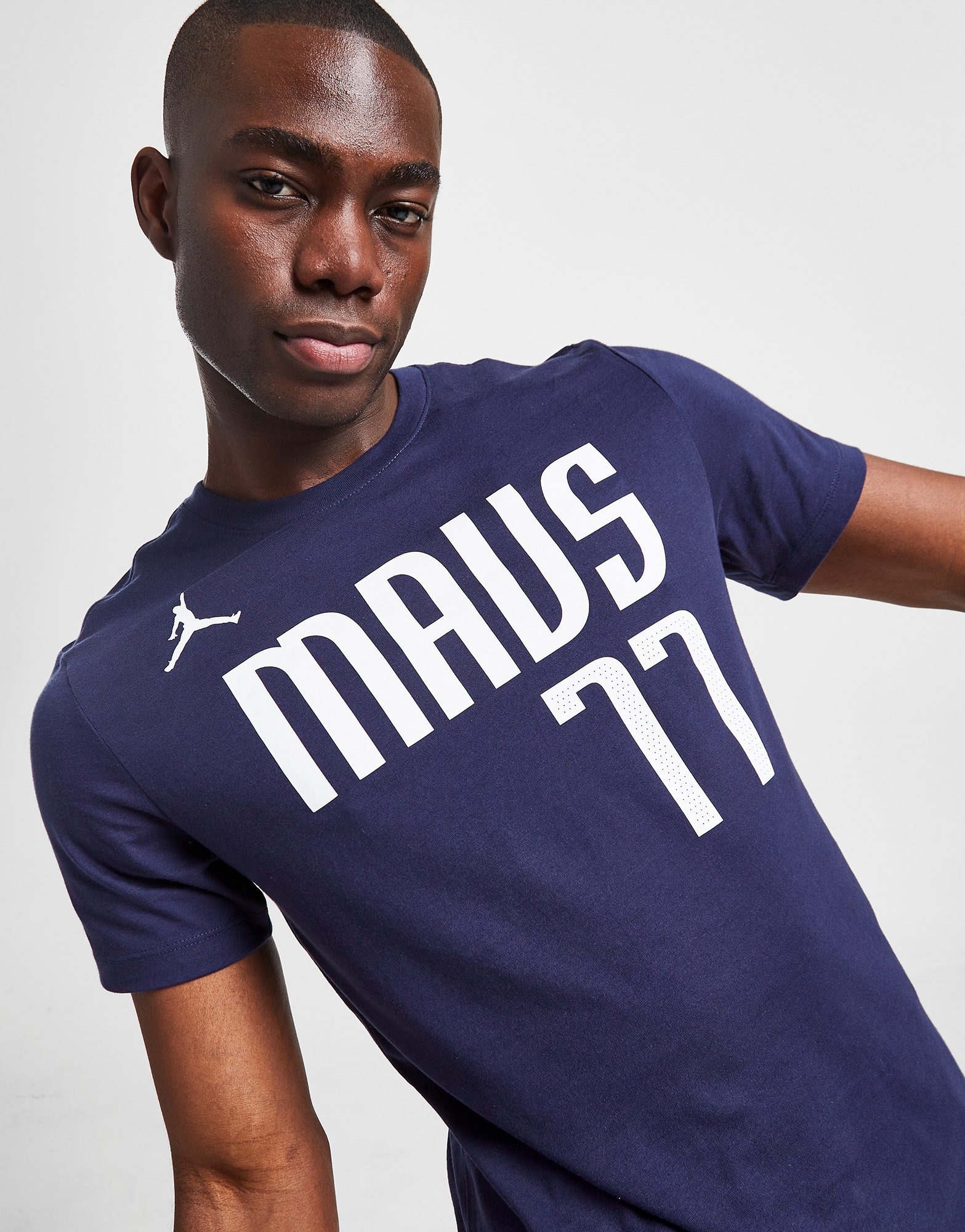Nike Youth Dallas Mavericks Luka Doncic #77 Blue Cotton T-Shirt, Boys', XL