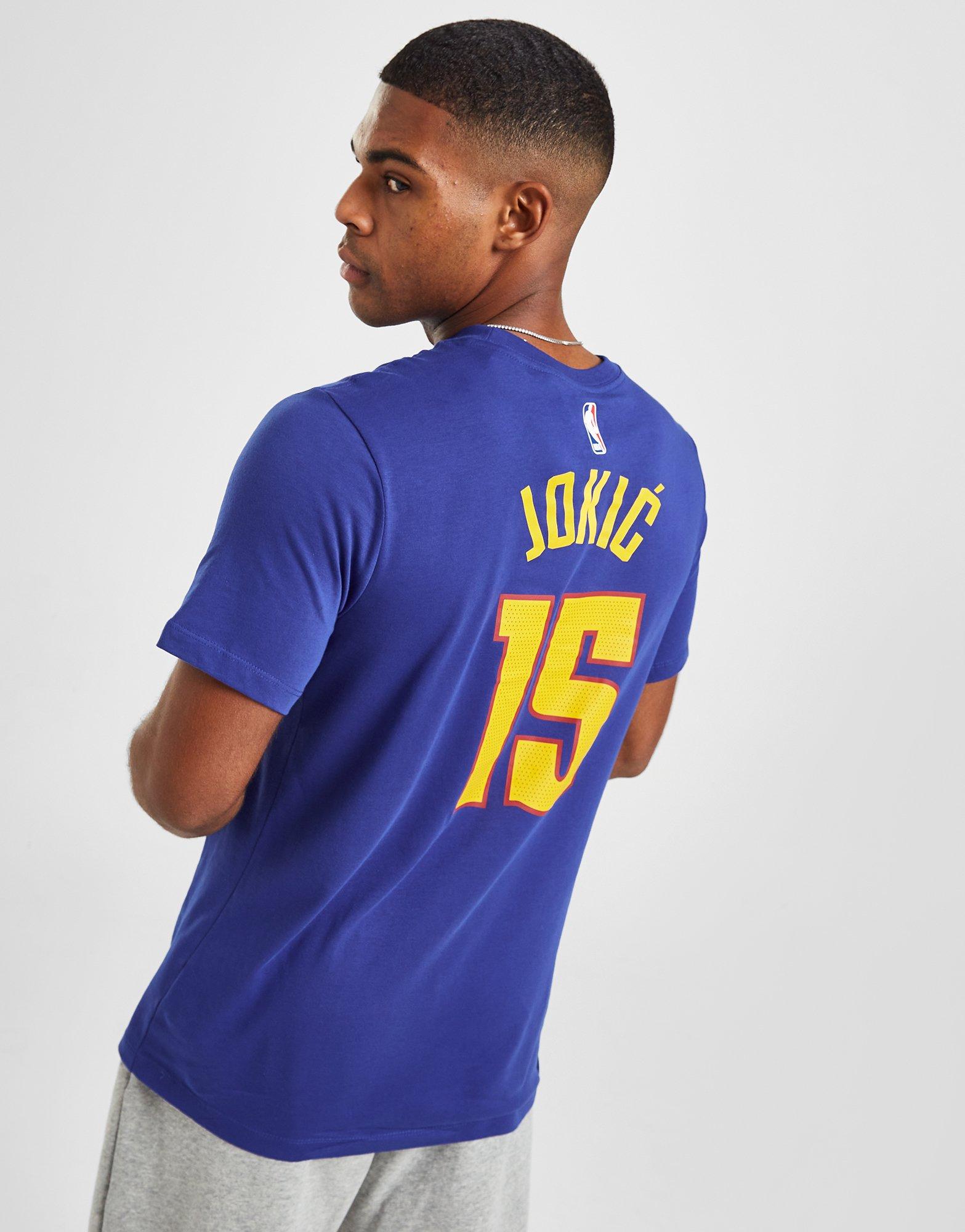 Nike Youth Denver Nuggets Nikola Jokic #15 T-Shirt - Blue - S Each