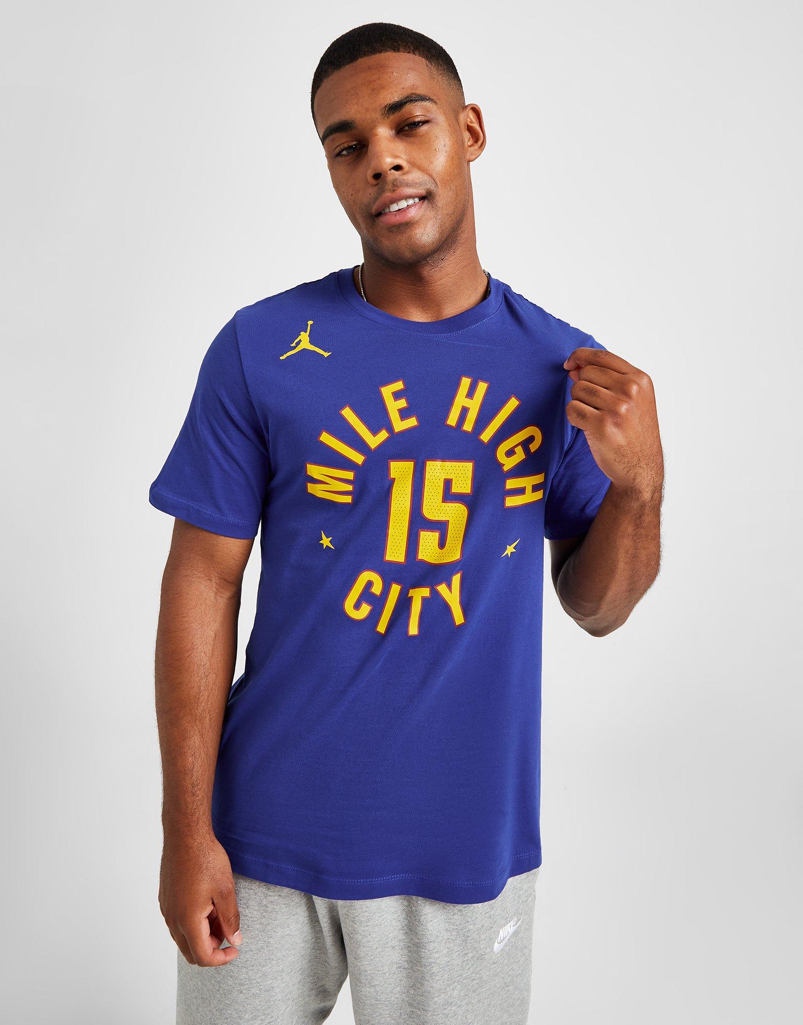 NBA Basketball Kids / Youth Denver Nuggets Short Sleeve T-Shirt Top - Blue - 2XL (18)