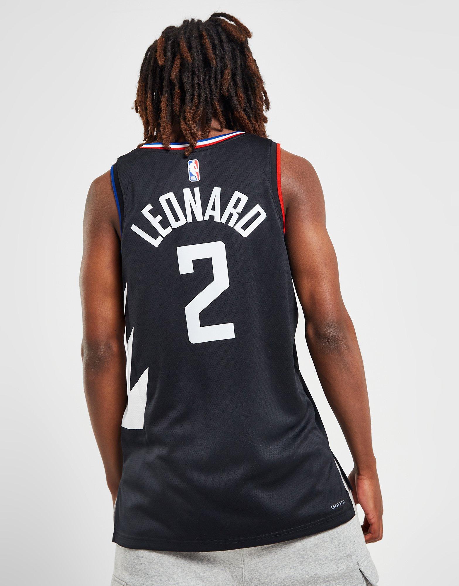 Black Jordan NBA LA Clippers Leonard #2 T-Shirt - JD Sports Ireland