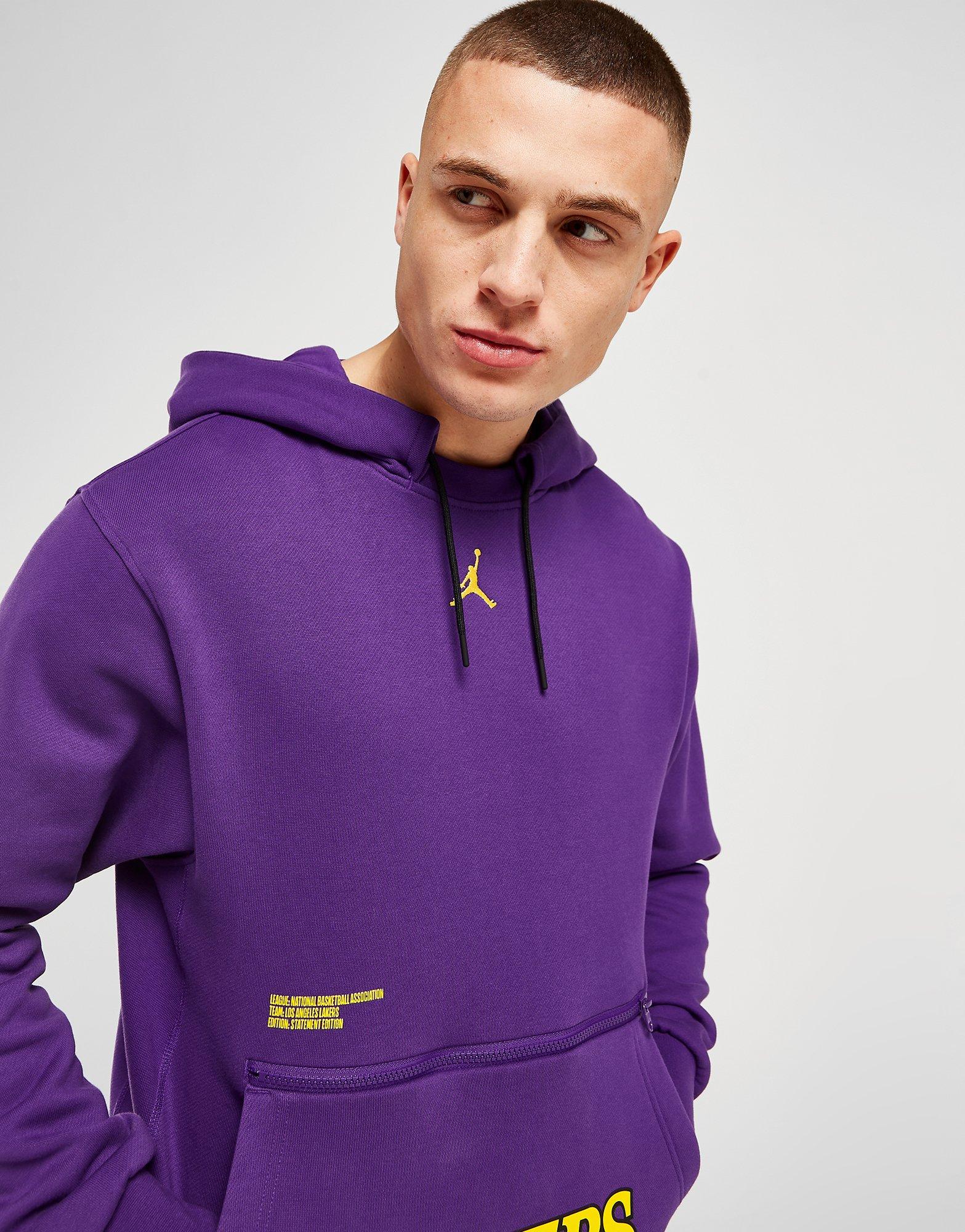 Jordan store lakers hoodie