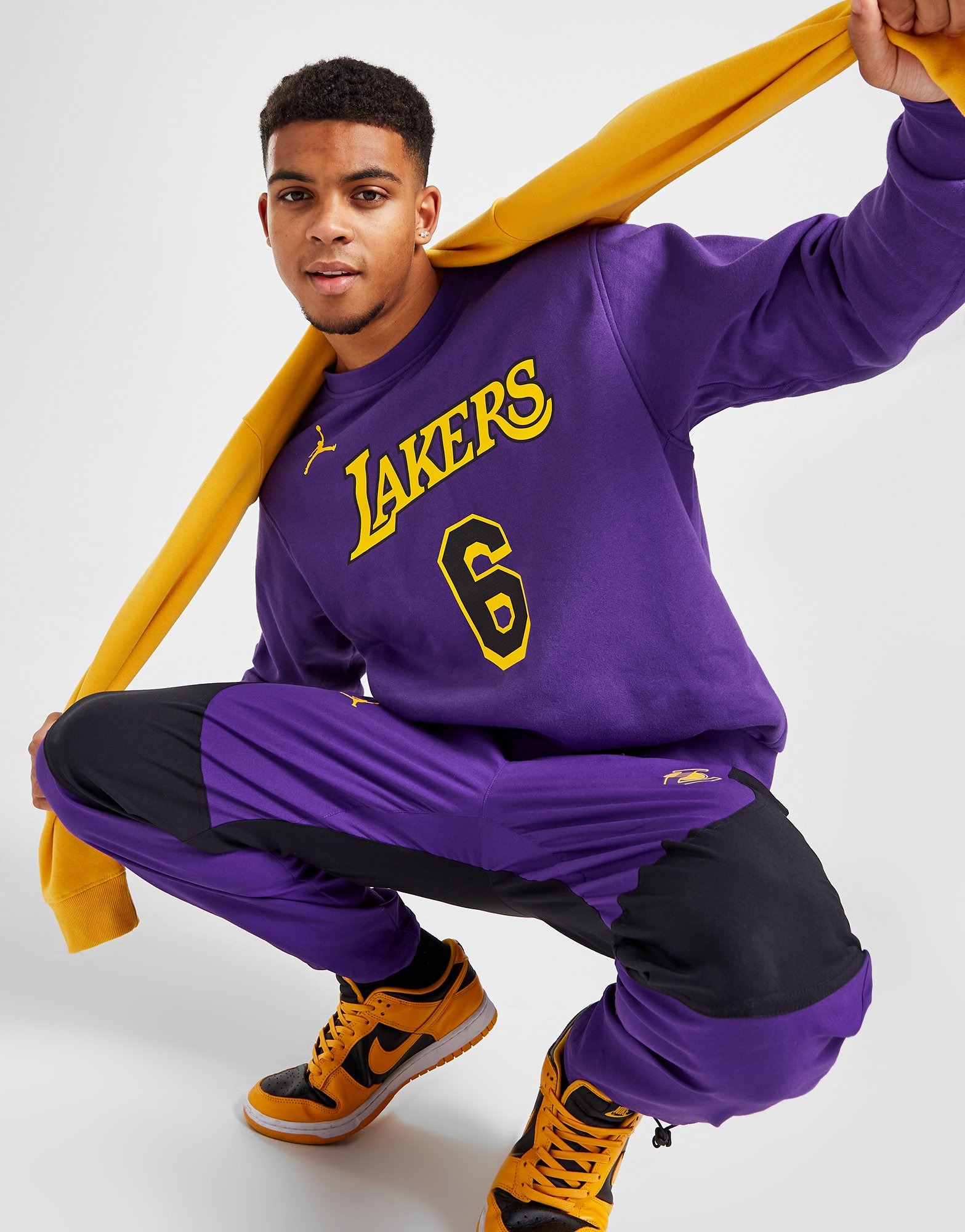 Purple New Era NBA LA Lakers Oversized T-Shirt - JD Sports