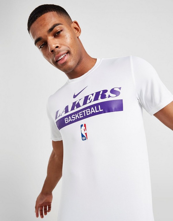 White Nike NBA LA Lakers Essential Graphics T-Shirt - JD Sports Global