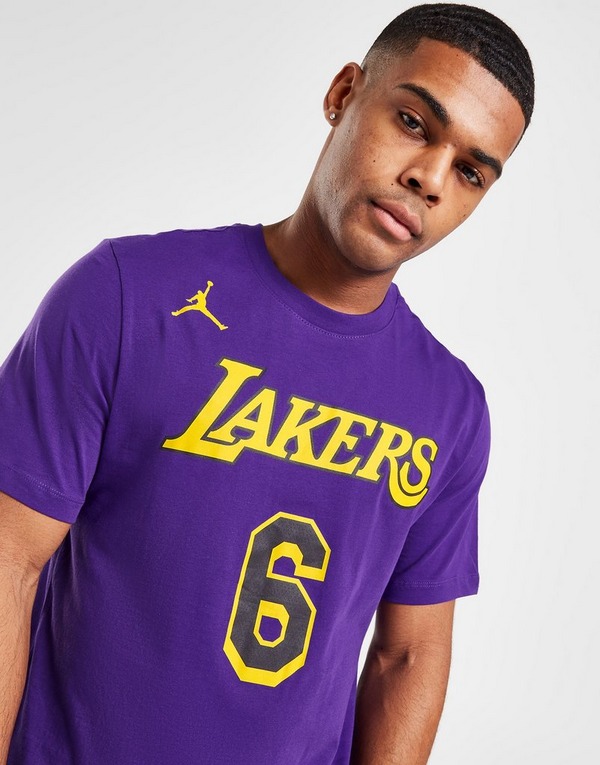 Jordan NBA LA Lakers James #6 T-shirt Herr