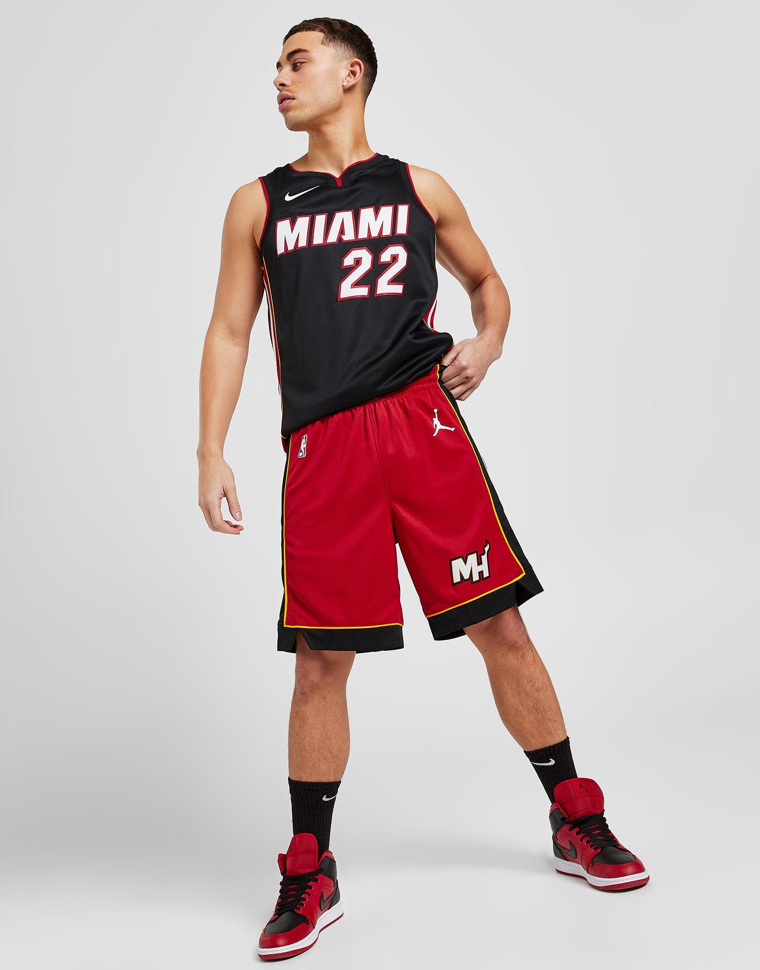 Red Jordan NBA Miami Heat Swingman Shorts