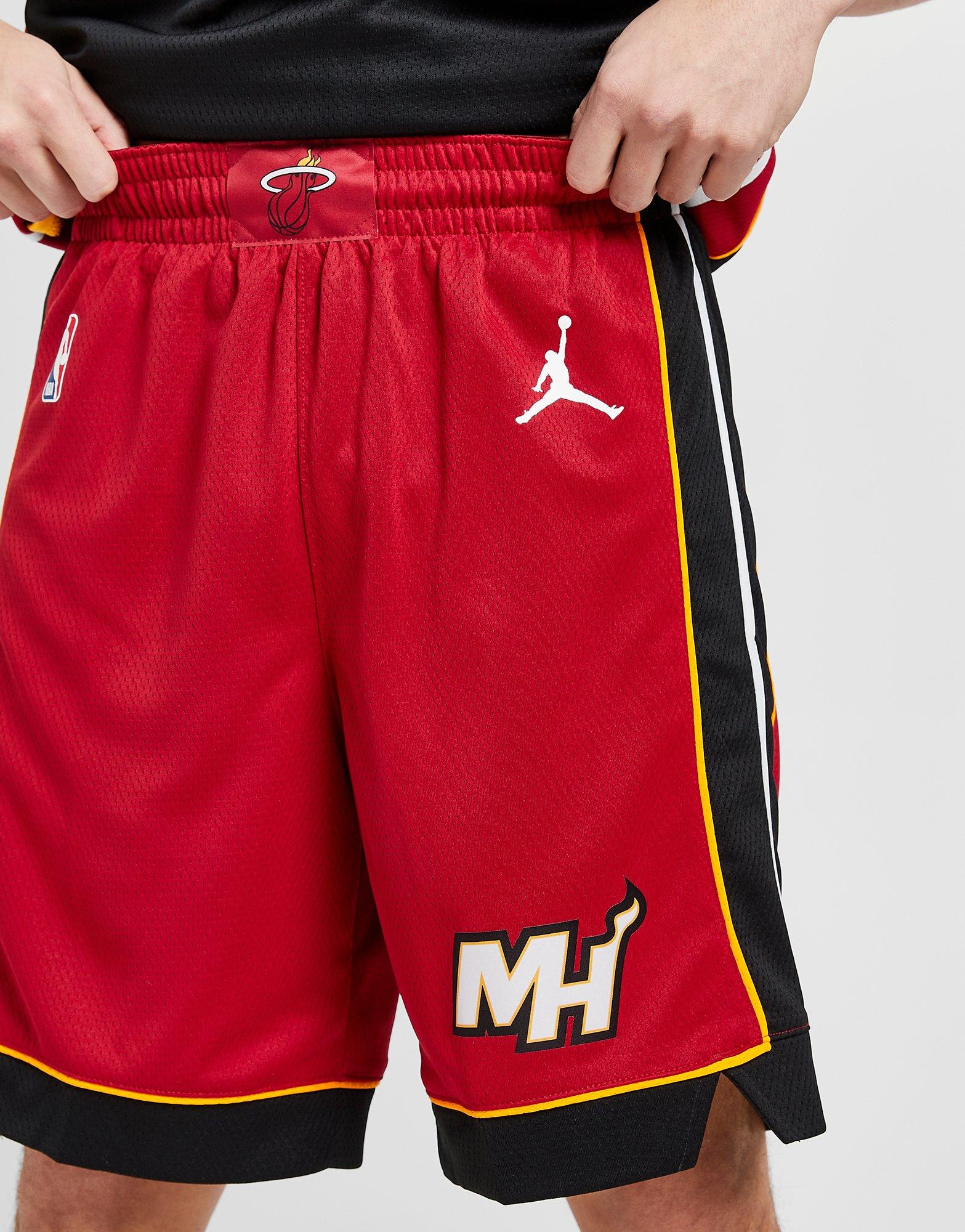 Red Jordan NBA Miami Heat Swingman Shorts