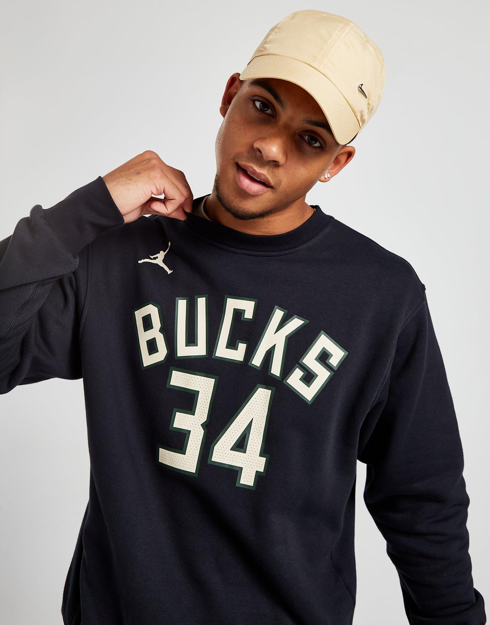 Black Jordan NBA Milwaukee Bucks Antetokounmpo #34 Jersey - JD Sports Global