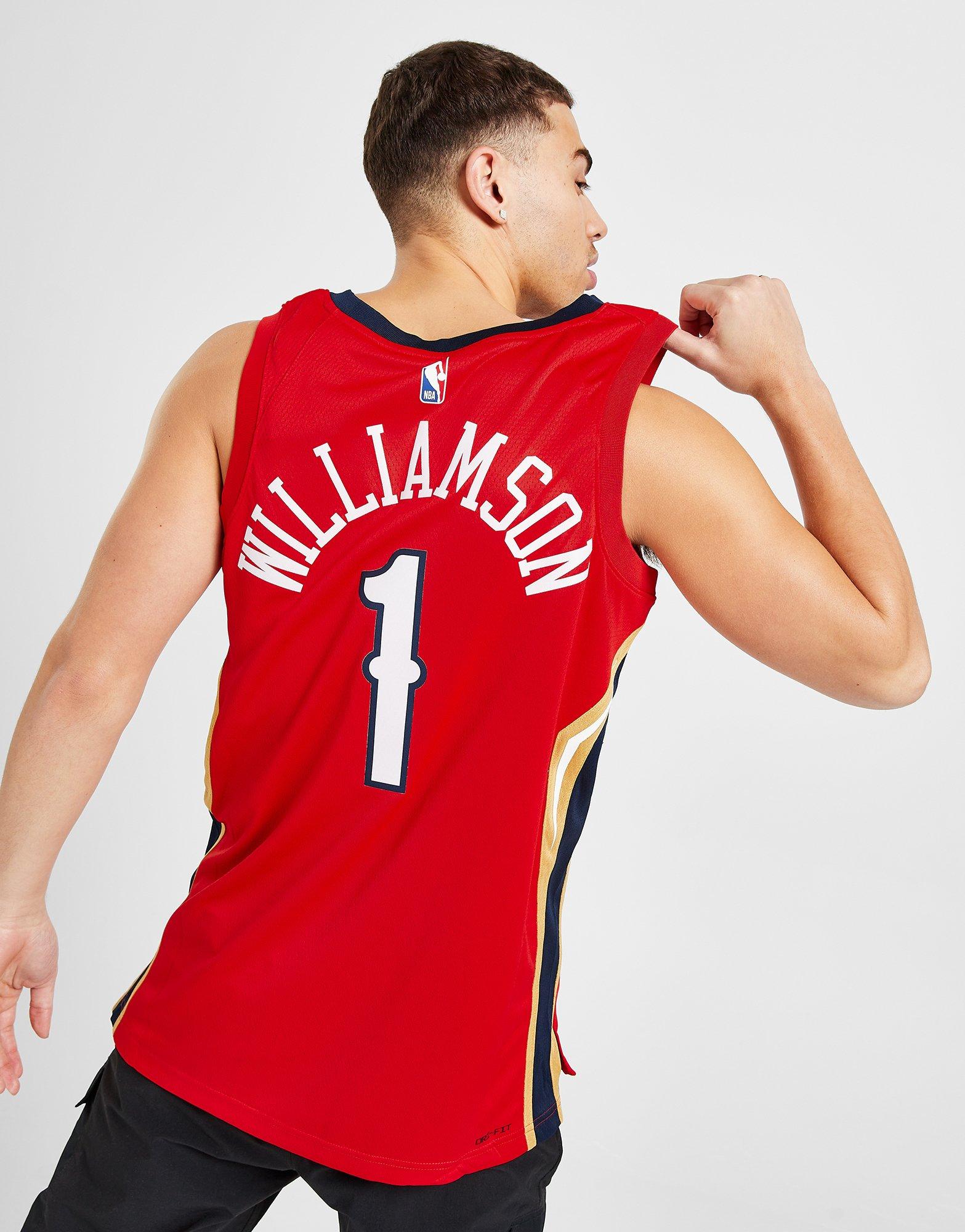 Red Jordan NBA New Orleans Pelicans Williamson #1 Jersey