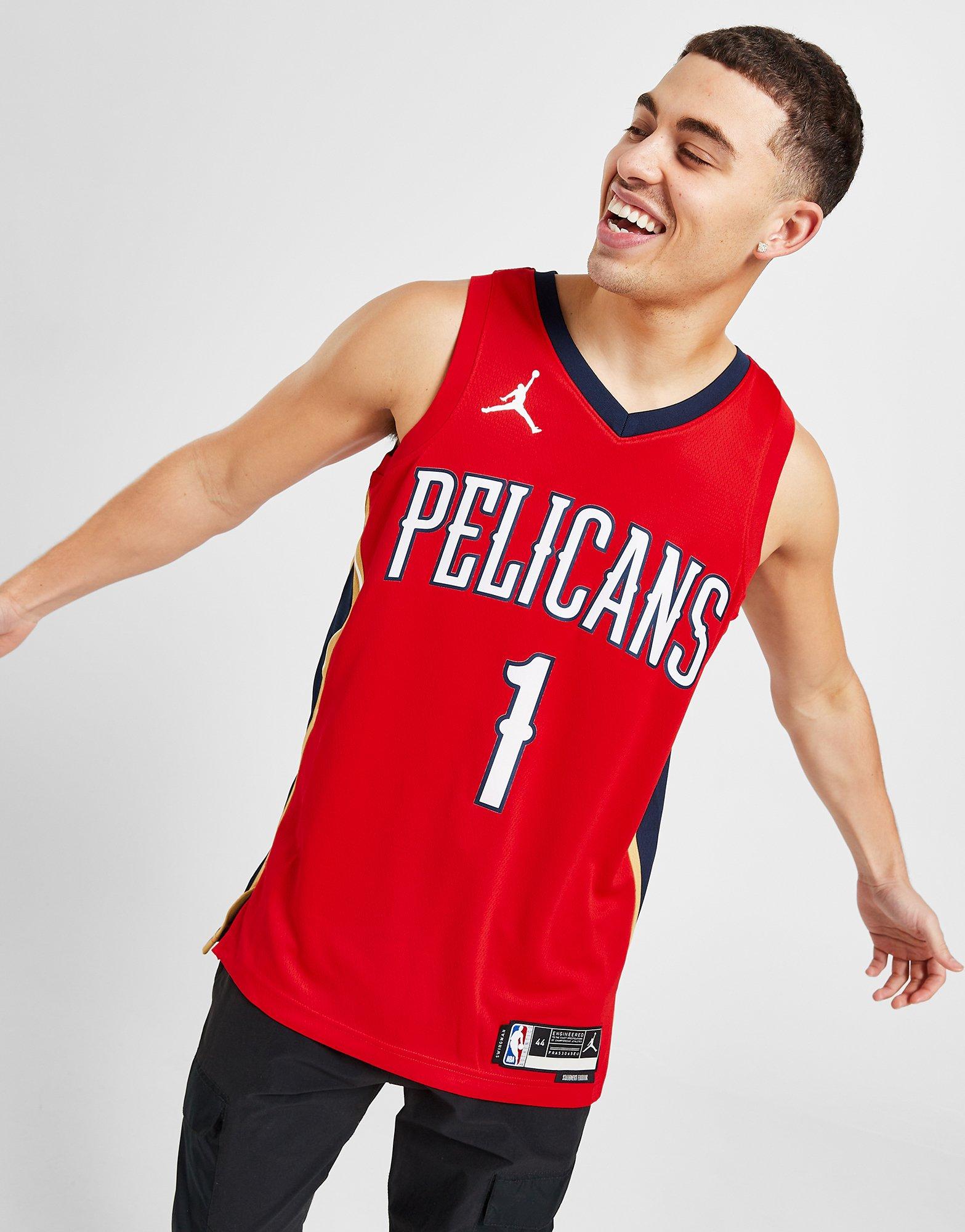 Red Jordan NBA New Orleans Pelicans Williamson #1 Jersey