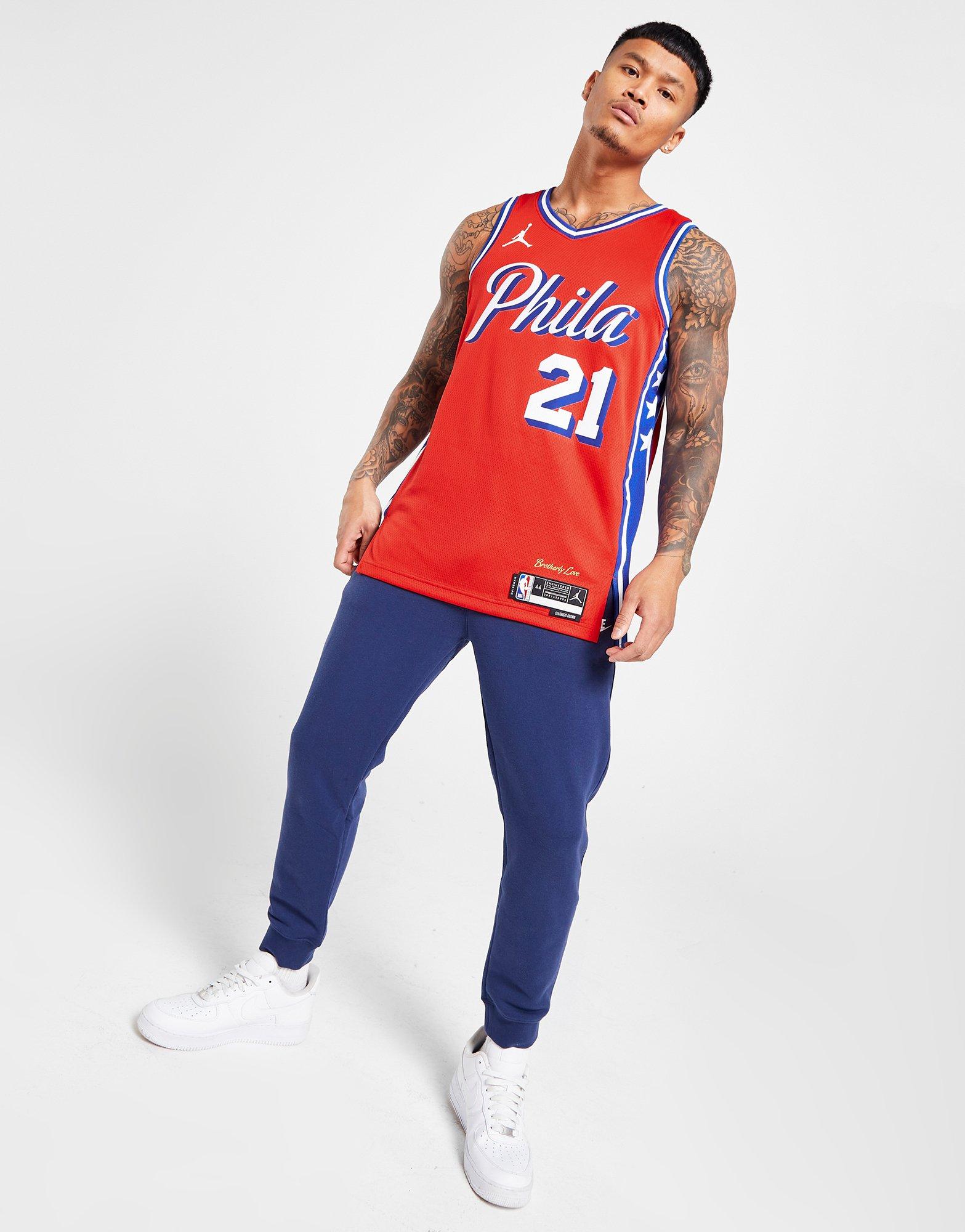 Joel Embiid Philadelphia 76ers City Edition Nike Dri-Fit NBA Swingman Jersey - White, 3XL (60)