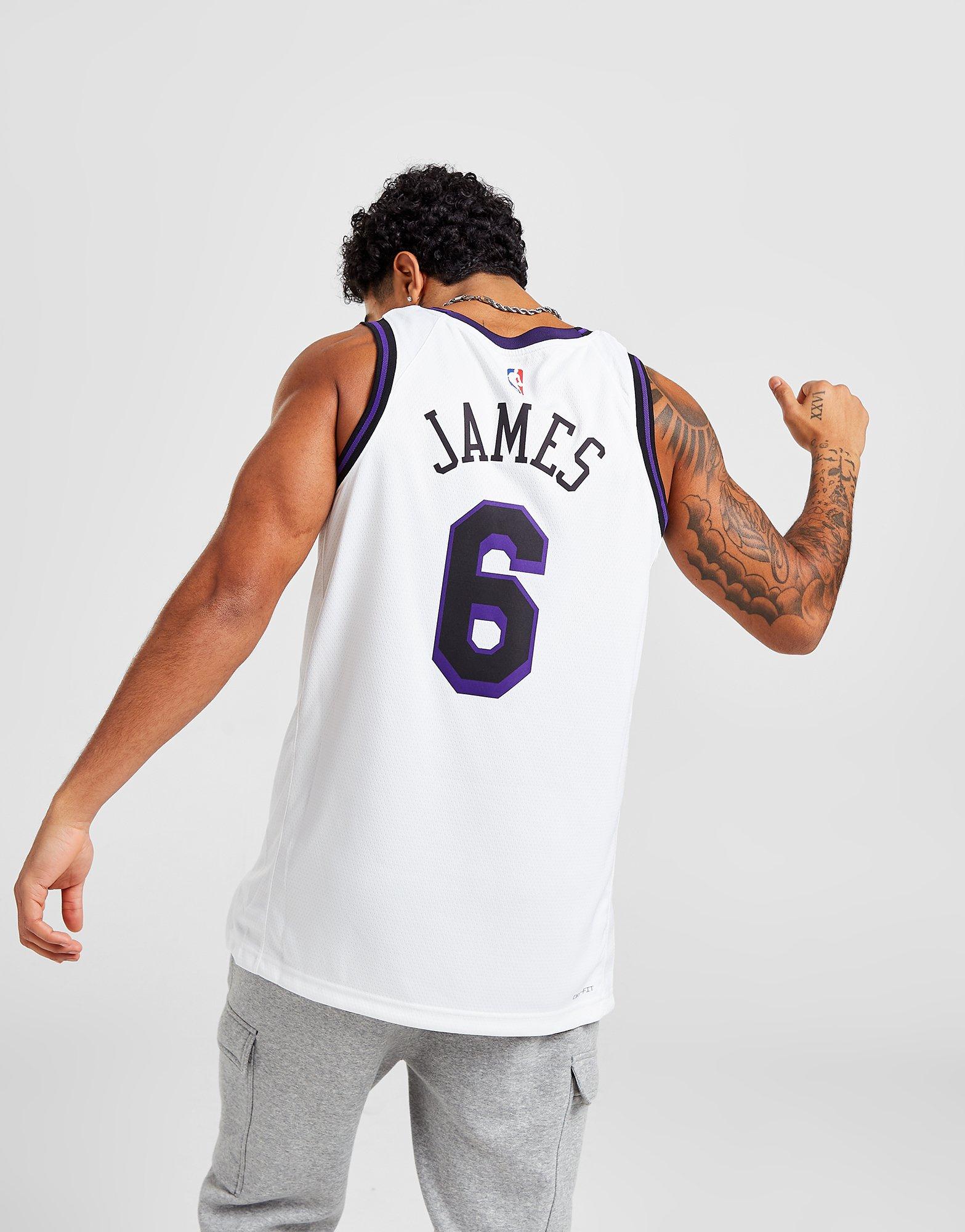 Nike NBA LA Lakers James #3 Swingman Jersey - White - Mens