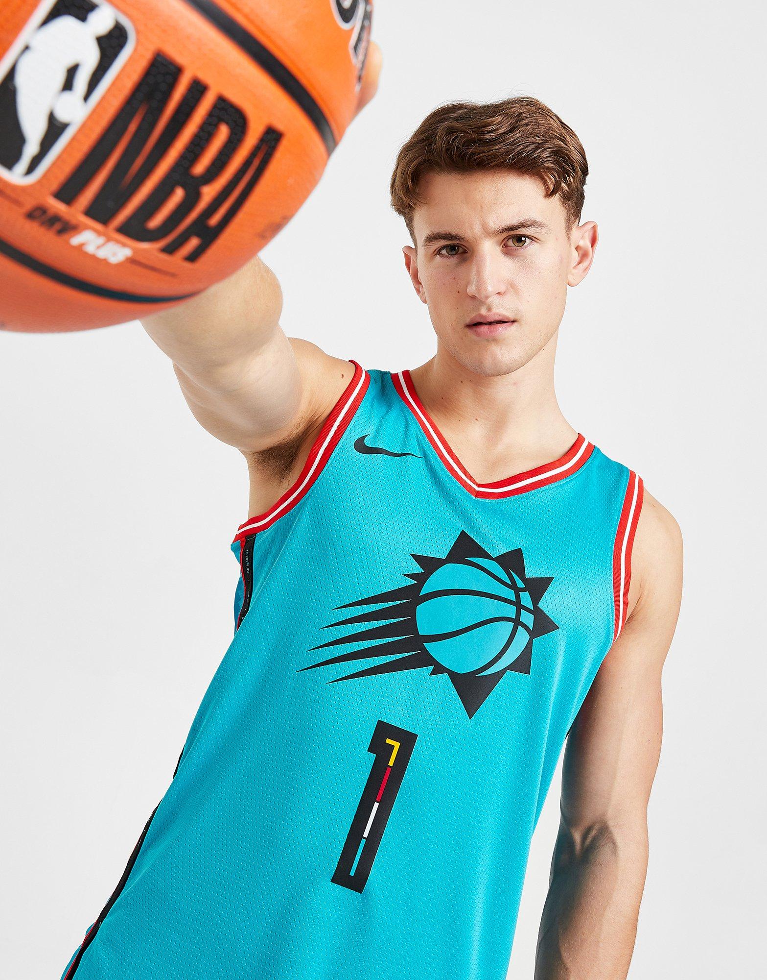 Dark Turquoise Nike Devin Booker Phoenix Suns City Edition Swingman NBA