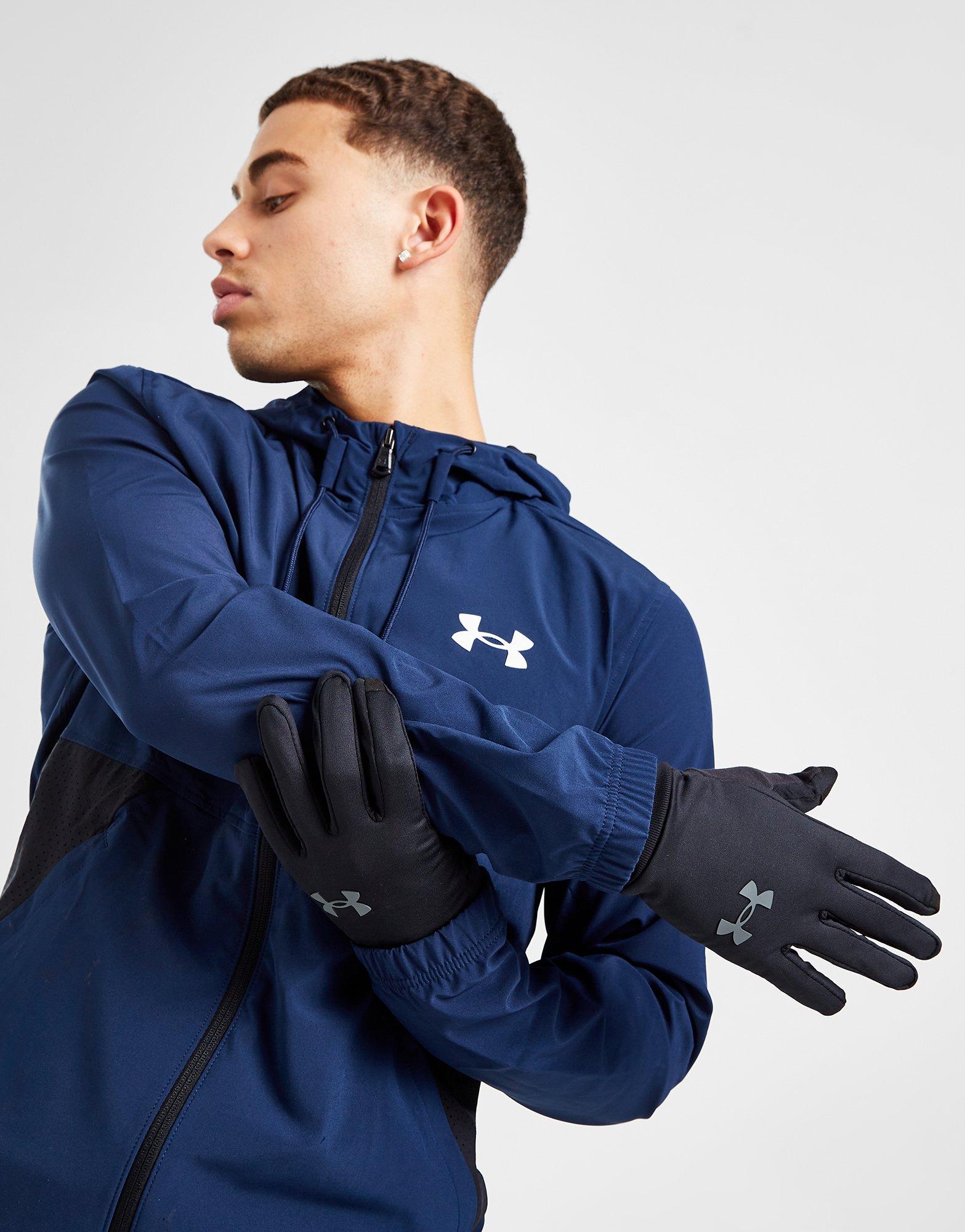 Black Under Armour Storm Liner Gloves