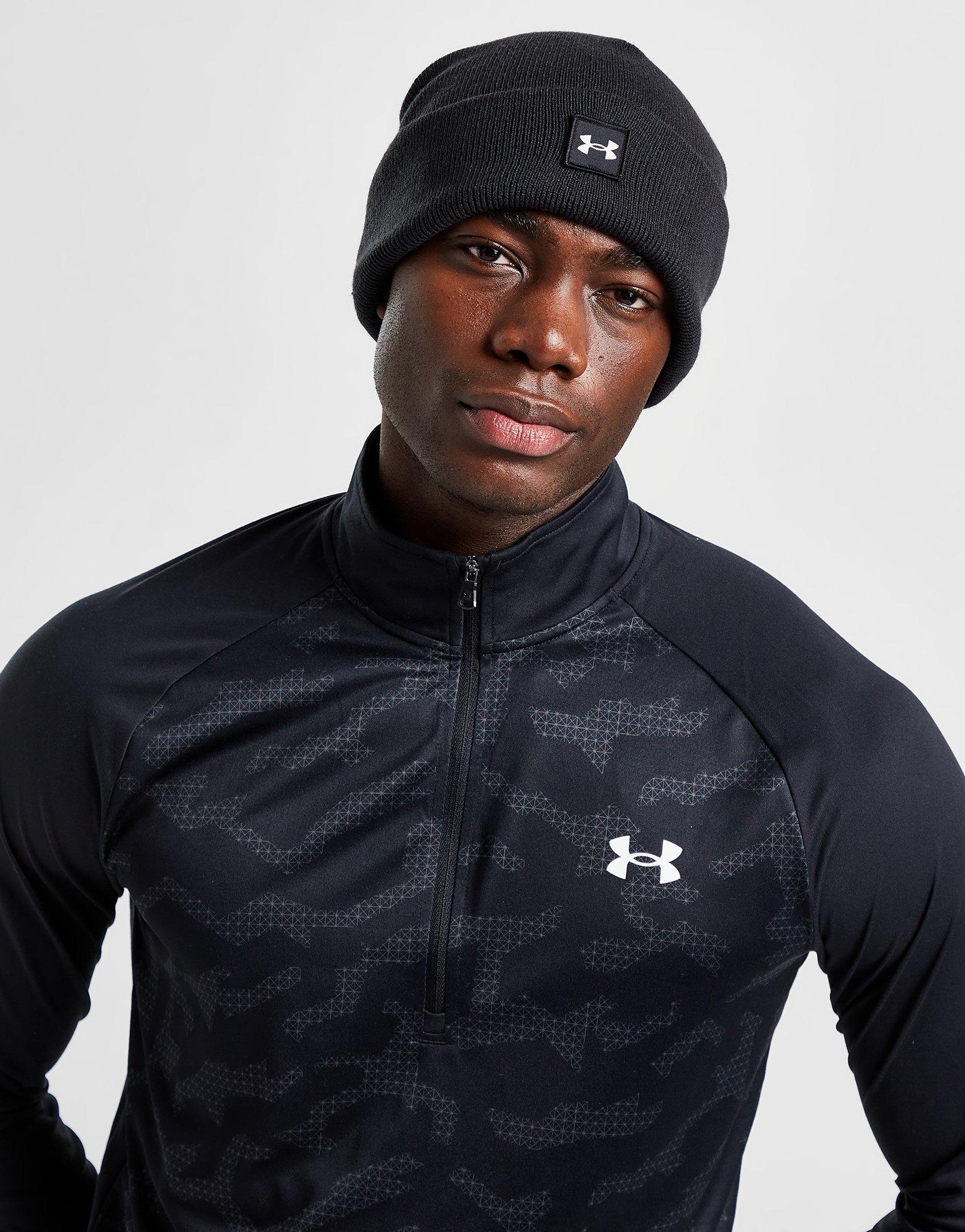 Under Armour Men's Halftime Pom Beanie - Black, Osfm