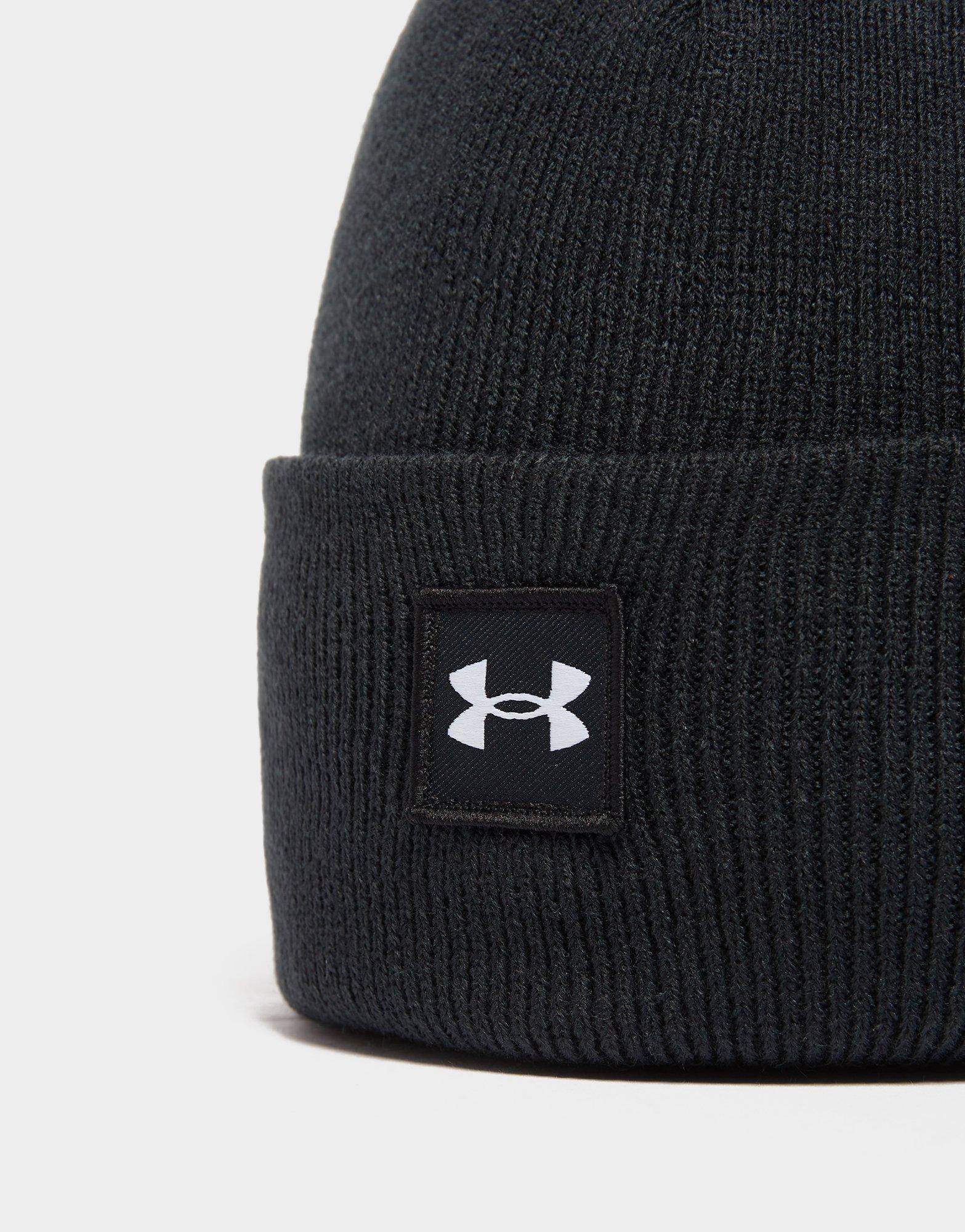 Under Armour Gorro Hombre - UA Halftime Cuff - Negro / Blanco