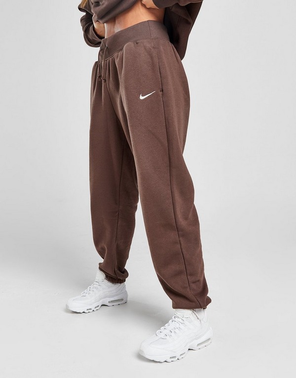 Brown Nike Phoenix Fleece Oversized Sweatpant Women's | JD Sports UK