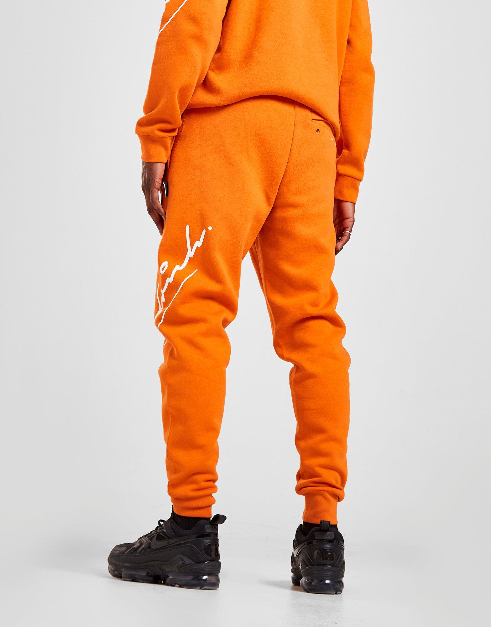 orange jordan sweatsuit