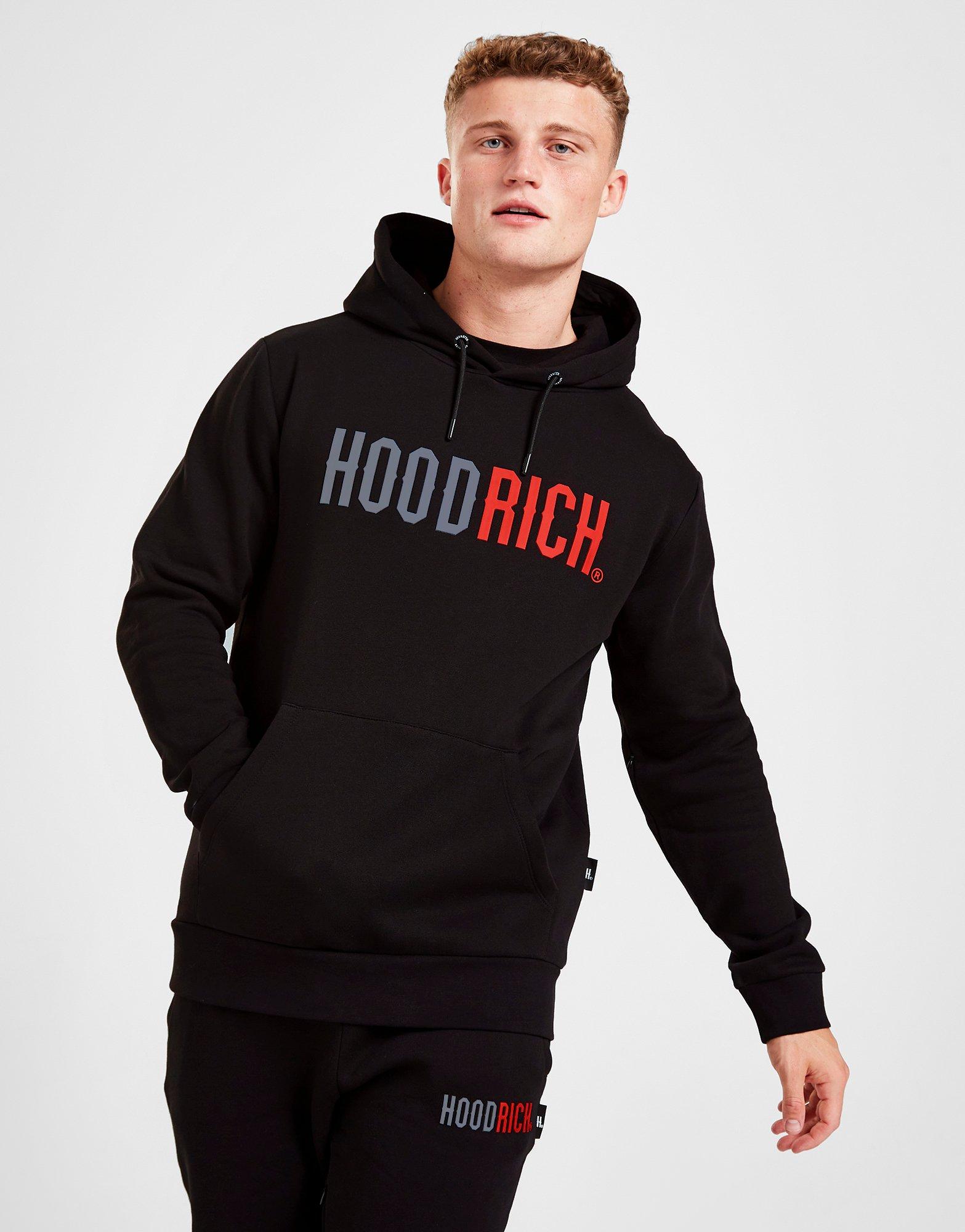 Hoodrich OG Vision Face Mask Hoodie Black Red ubicaciondepersonas