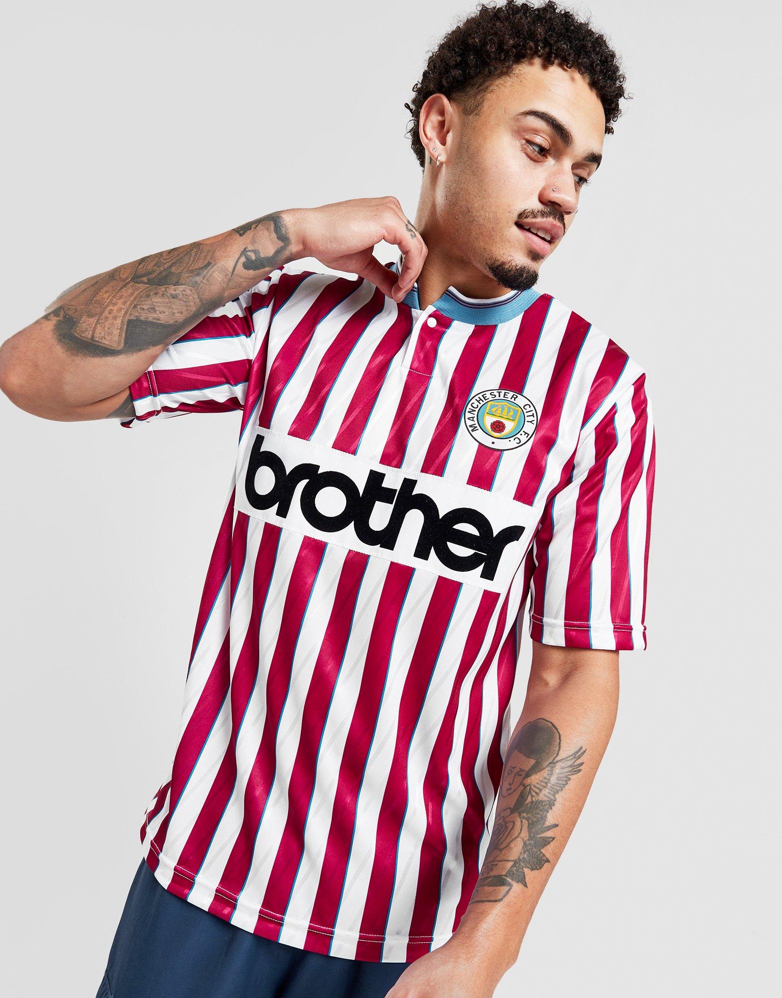 Red Score Draw Manchester City FC '88 Retro Away Shirt | JD Sports UK