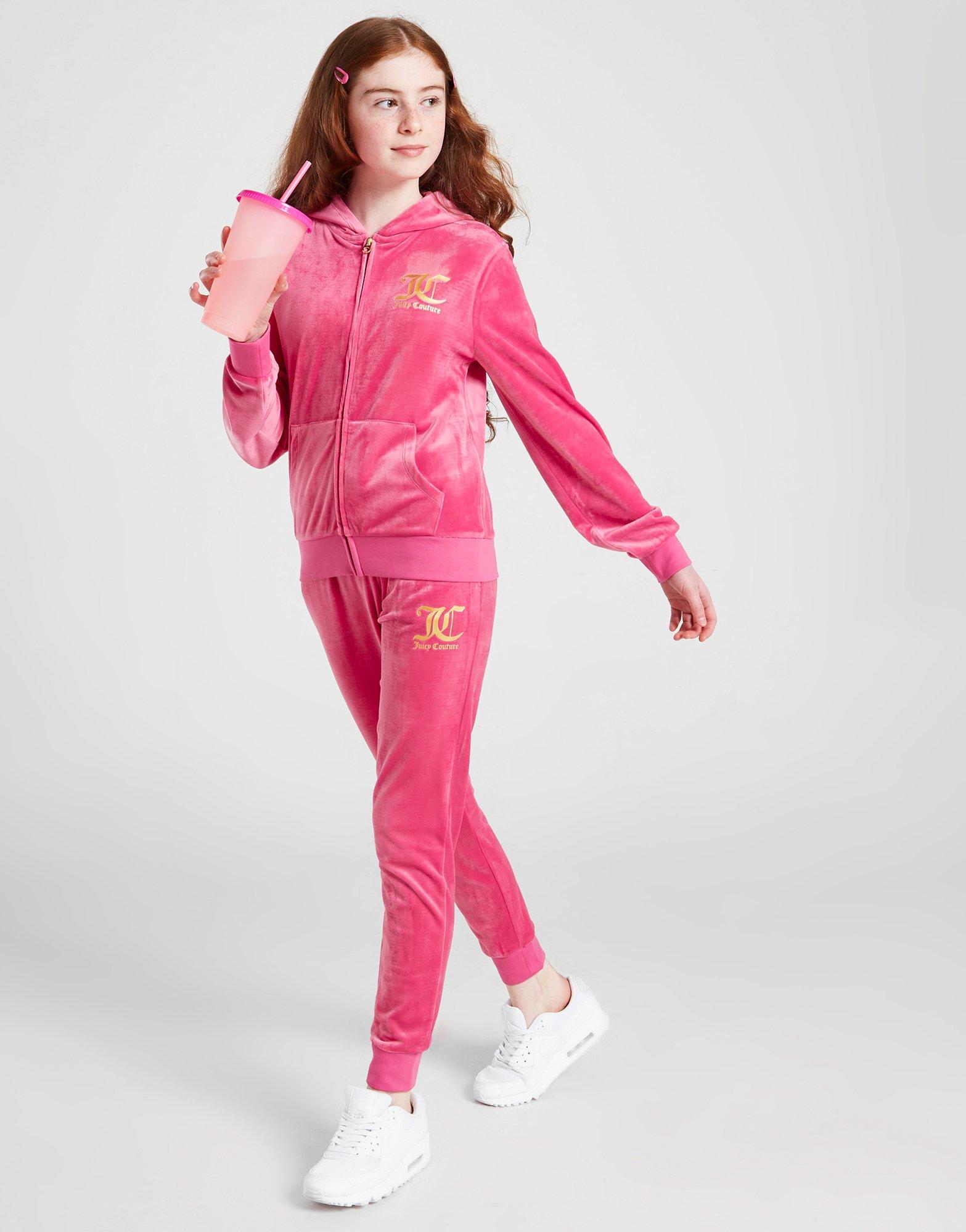 pink flared tracksuit