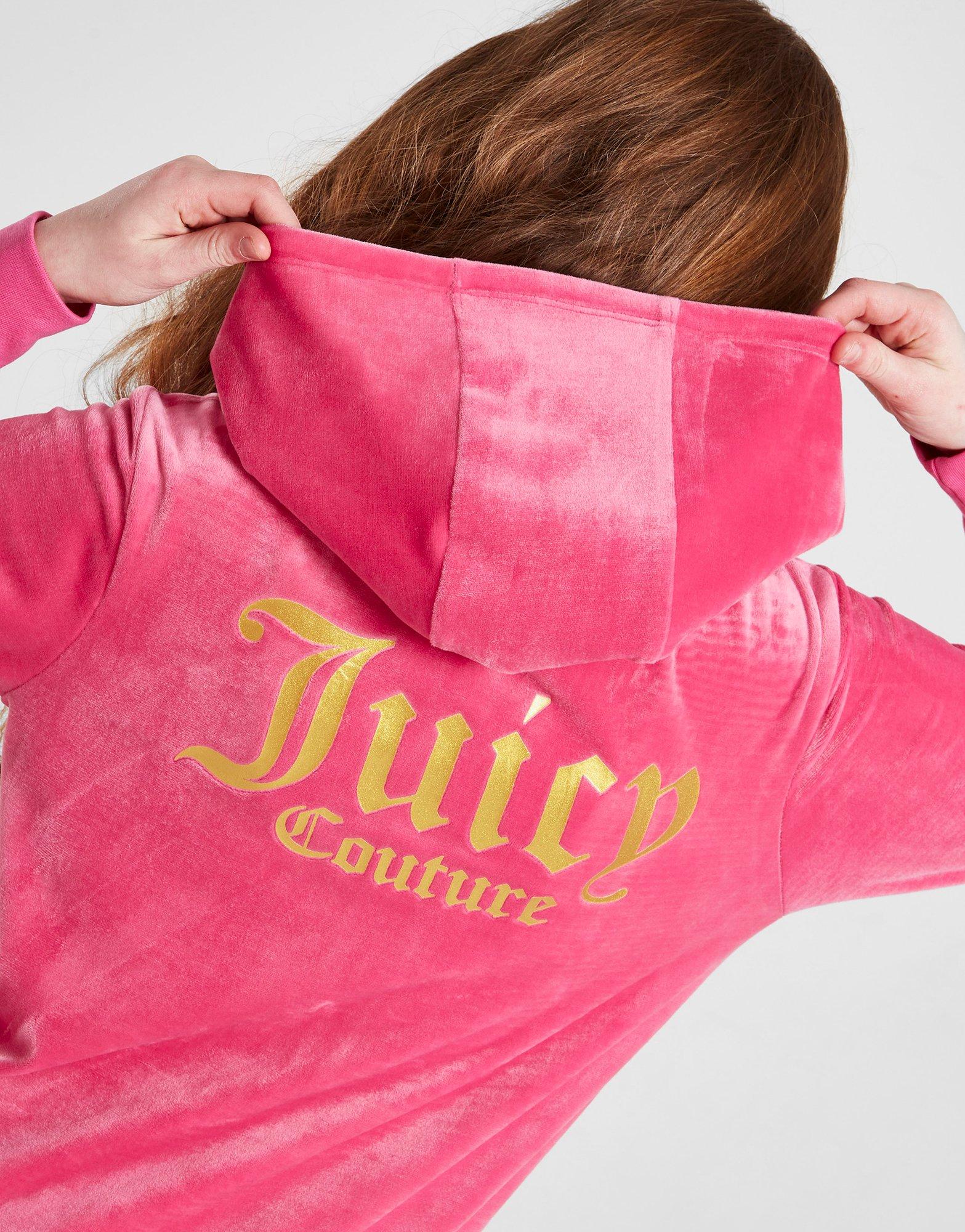 Juicy Couture Girls' Full Zip Hooded Flare Tracksuit Junior