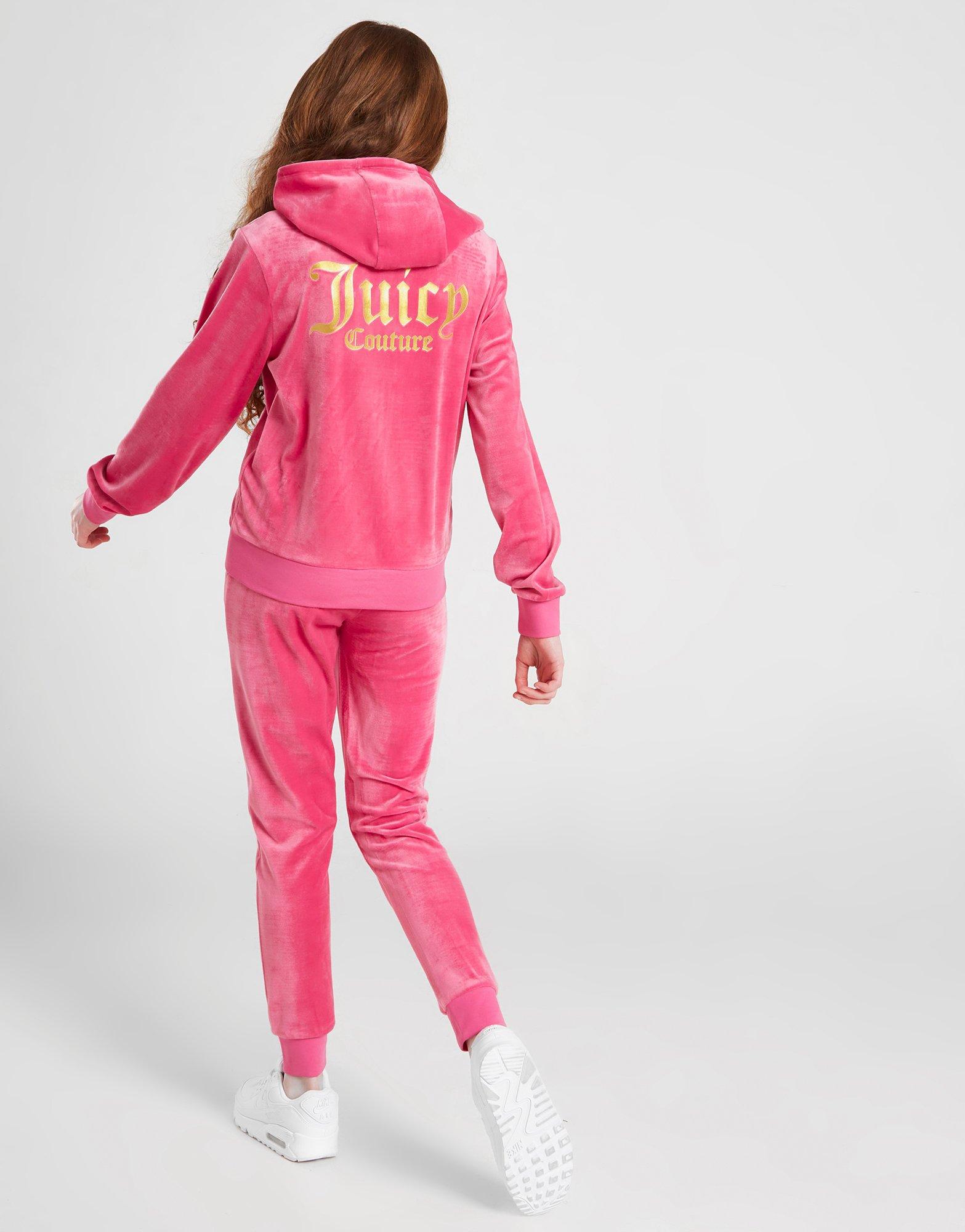 Juicy Couture Girls' Full Zip Hooded Flare Tracksuit Junior