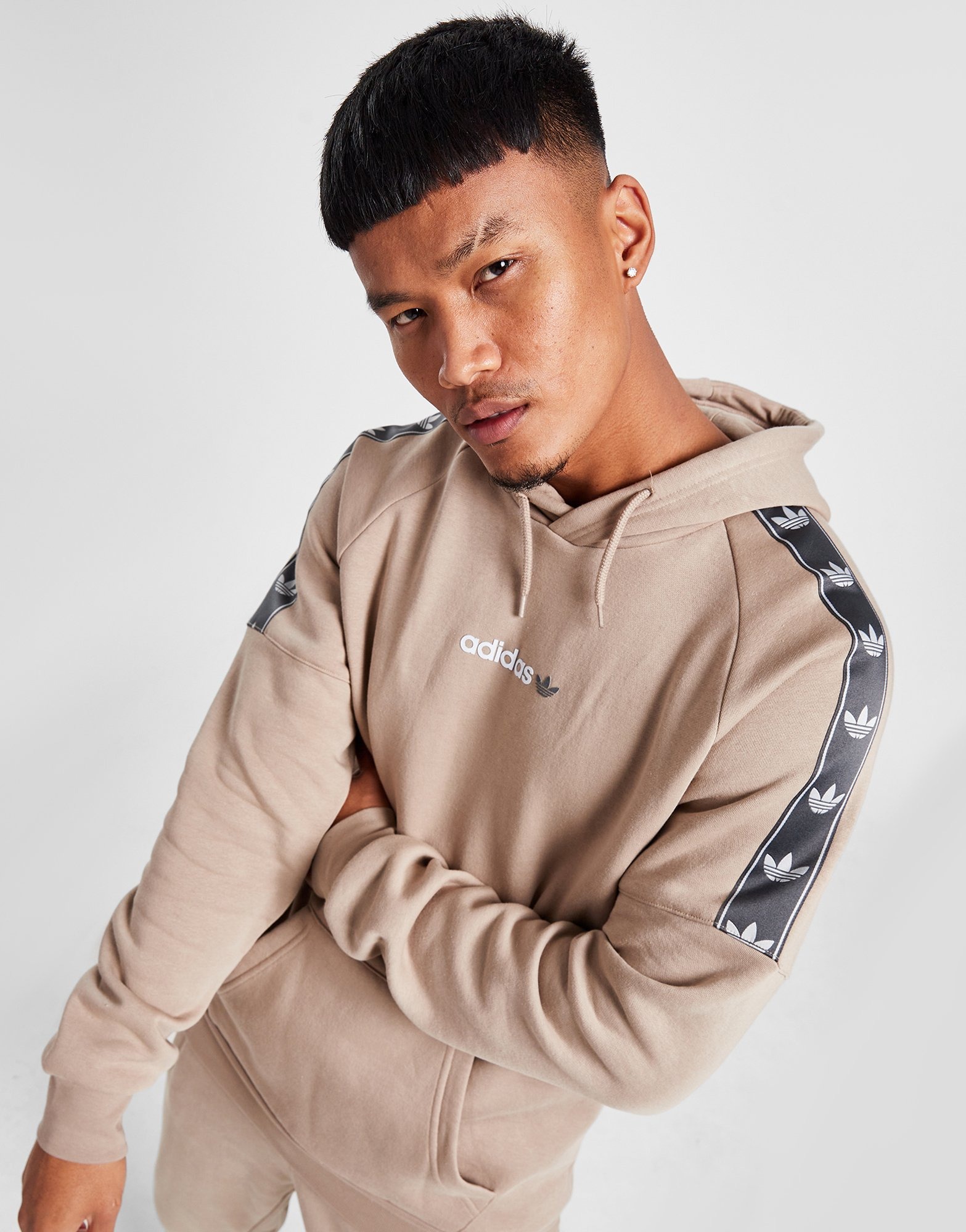 malta radio necesidad adidas Originals sudadera con capucha Tape Fleece en | JD Sports España