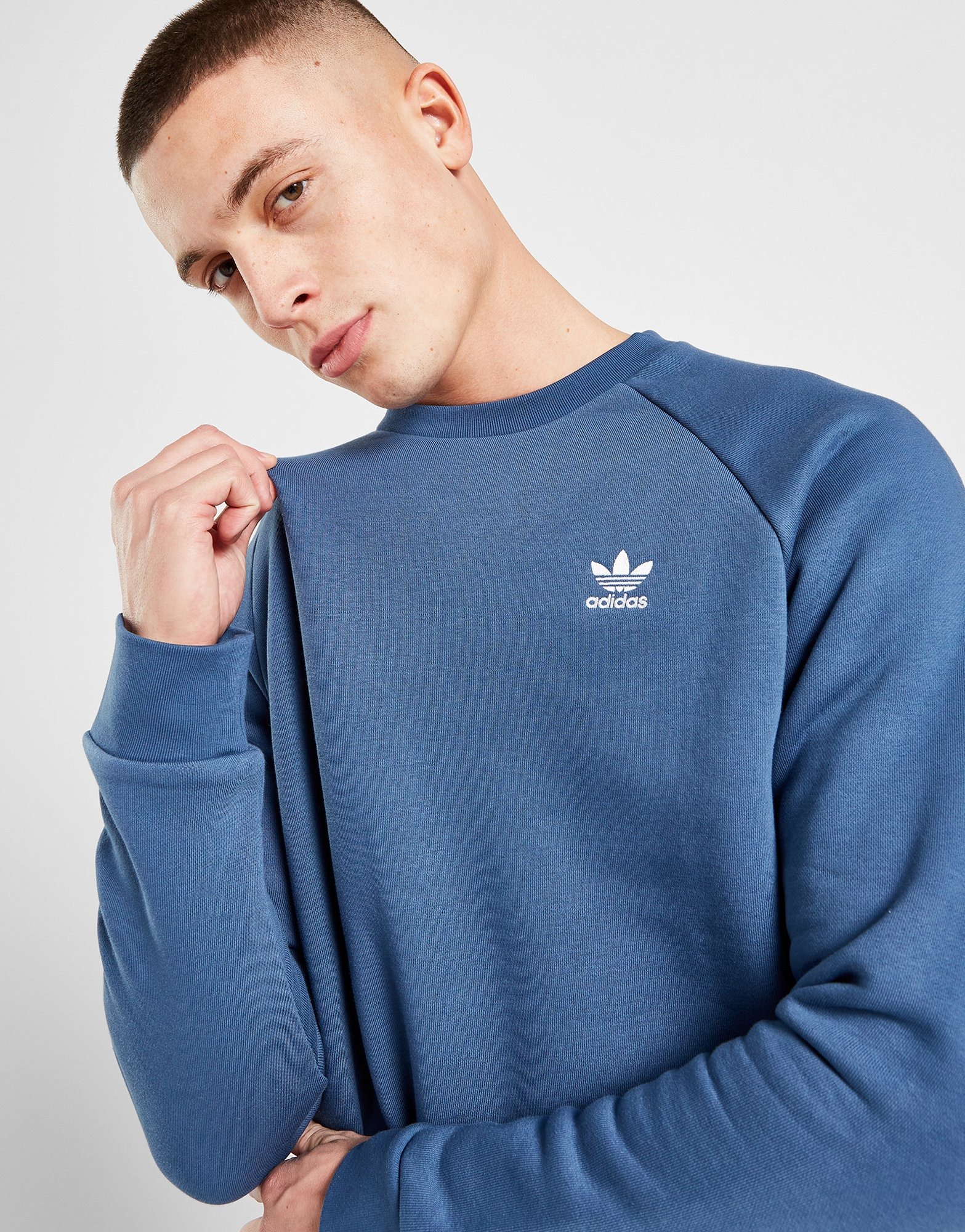 adidas men's fleece crew