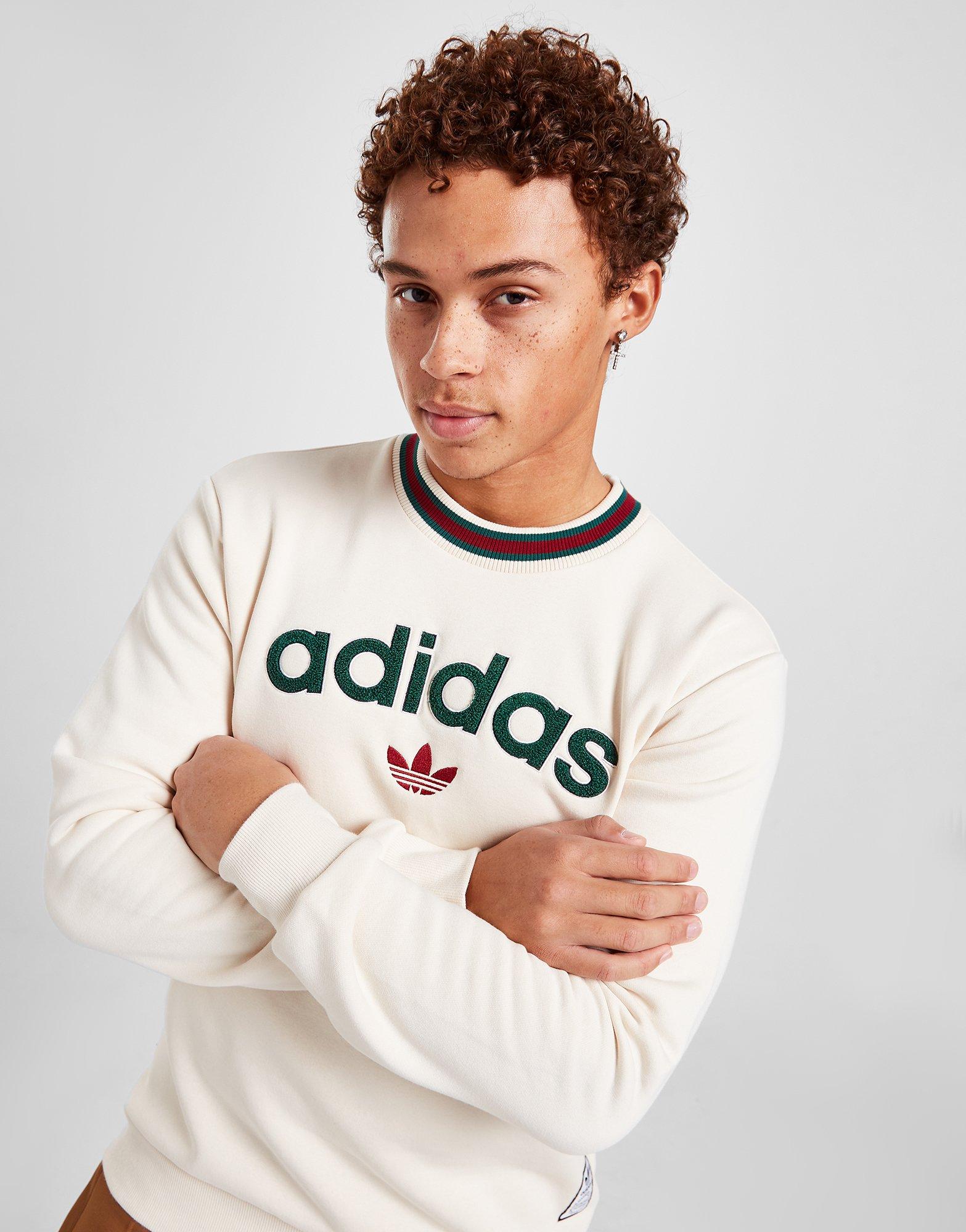 Alergia vanidad tira adidas Originals sudadera Collegiate en Blanco | JD Sports España