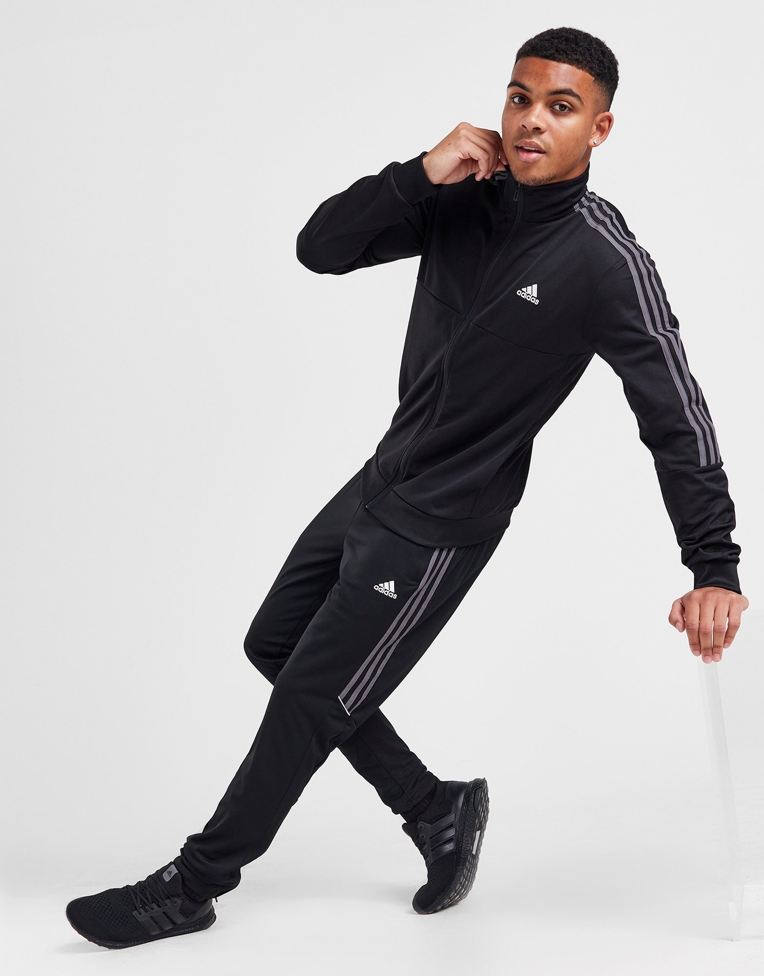 Black adidas Match Tracksuit JD Sports