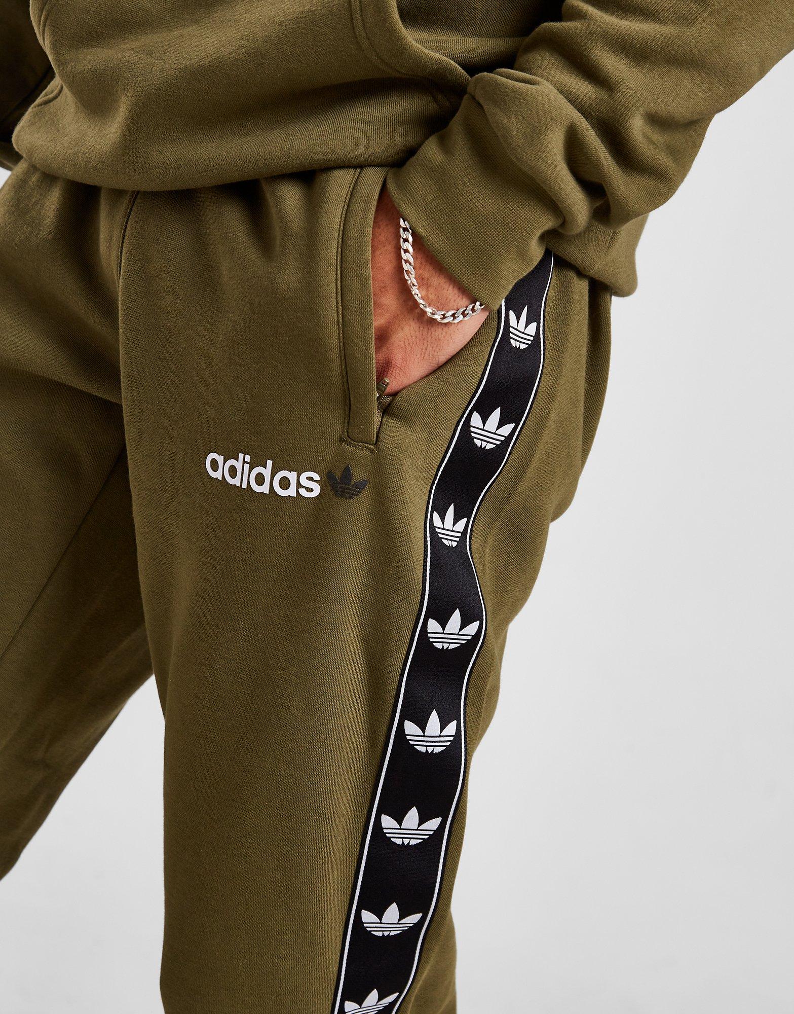 Adidas originals cheap tape fleece joggers