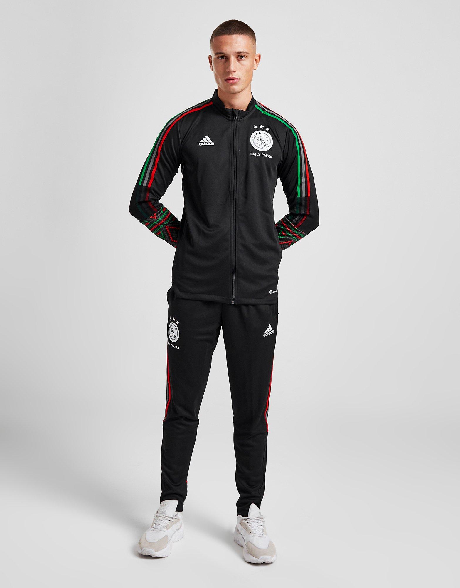 Black adidas Ajax x Paper Track Pants | JD Sports Global