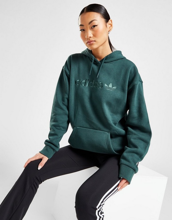 más y más representante adolescente Compra adidas Originals sudadera con capucha Embroidered en Verde