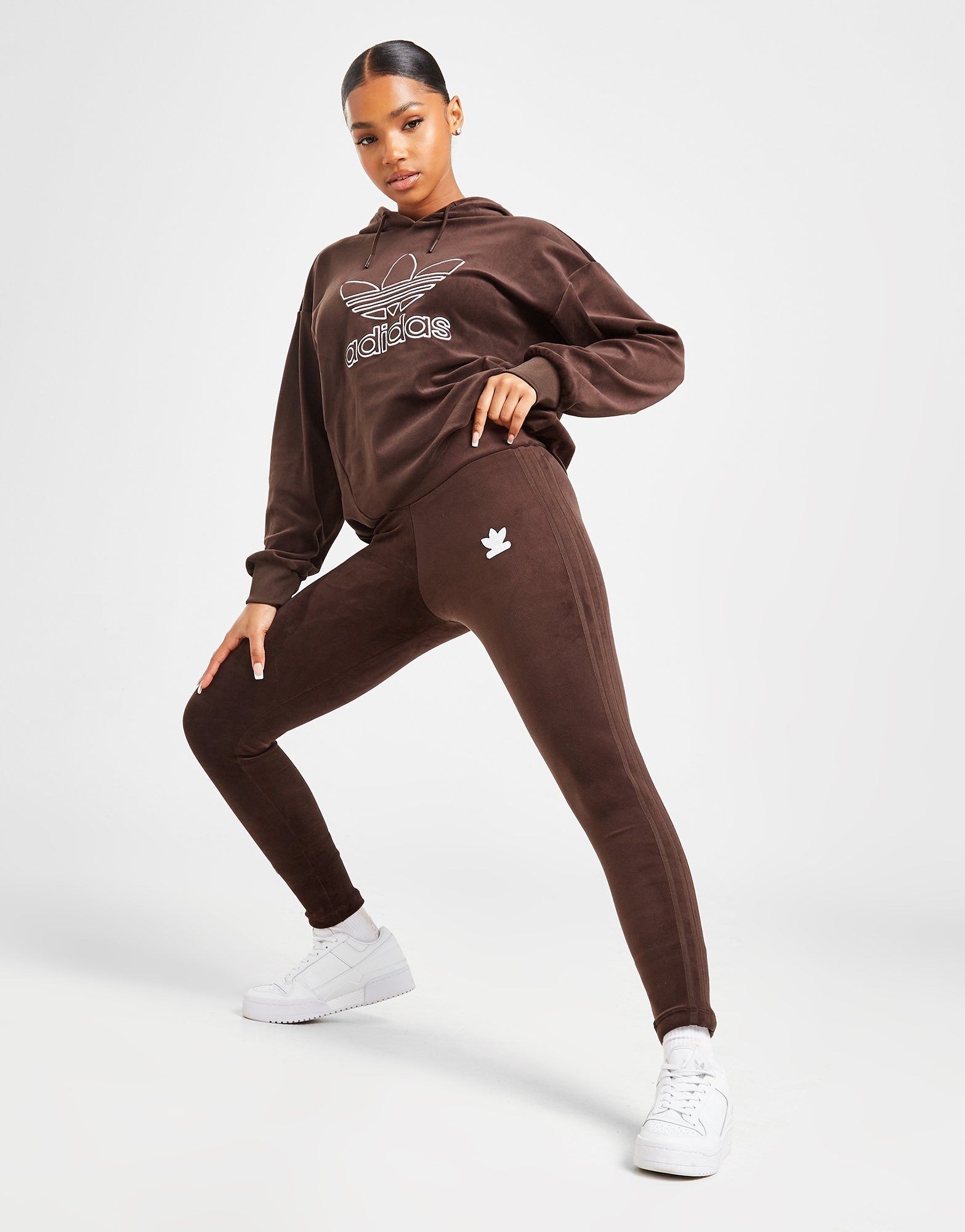 brown adidas leggings