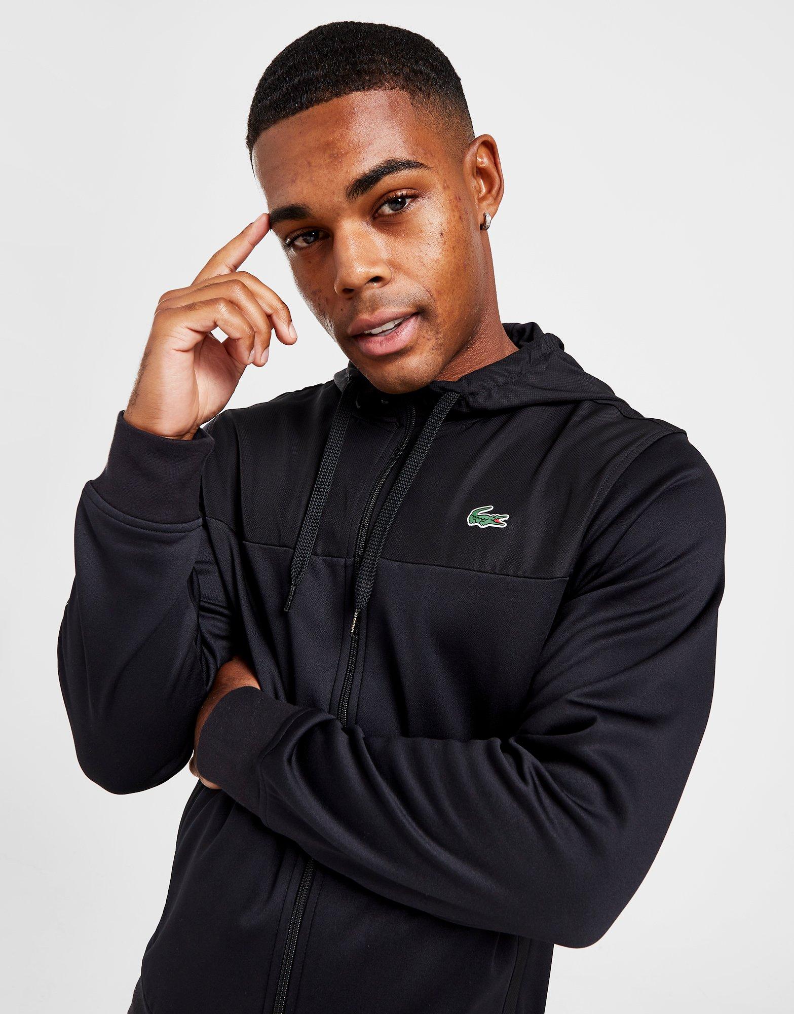 Lacoste Poly Overlay Full Zip Hoodie