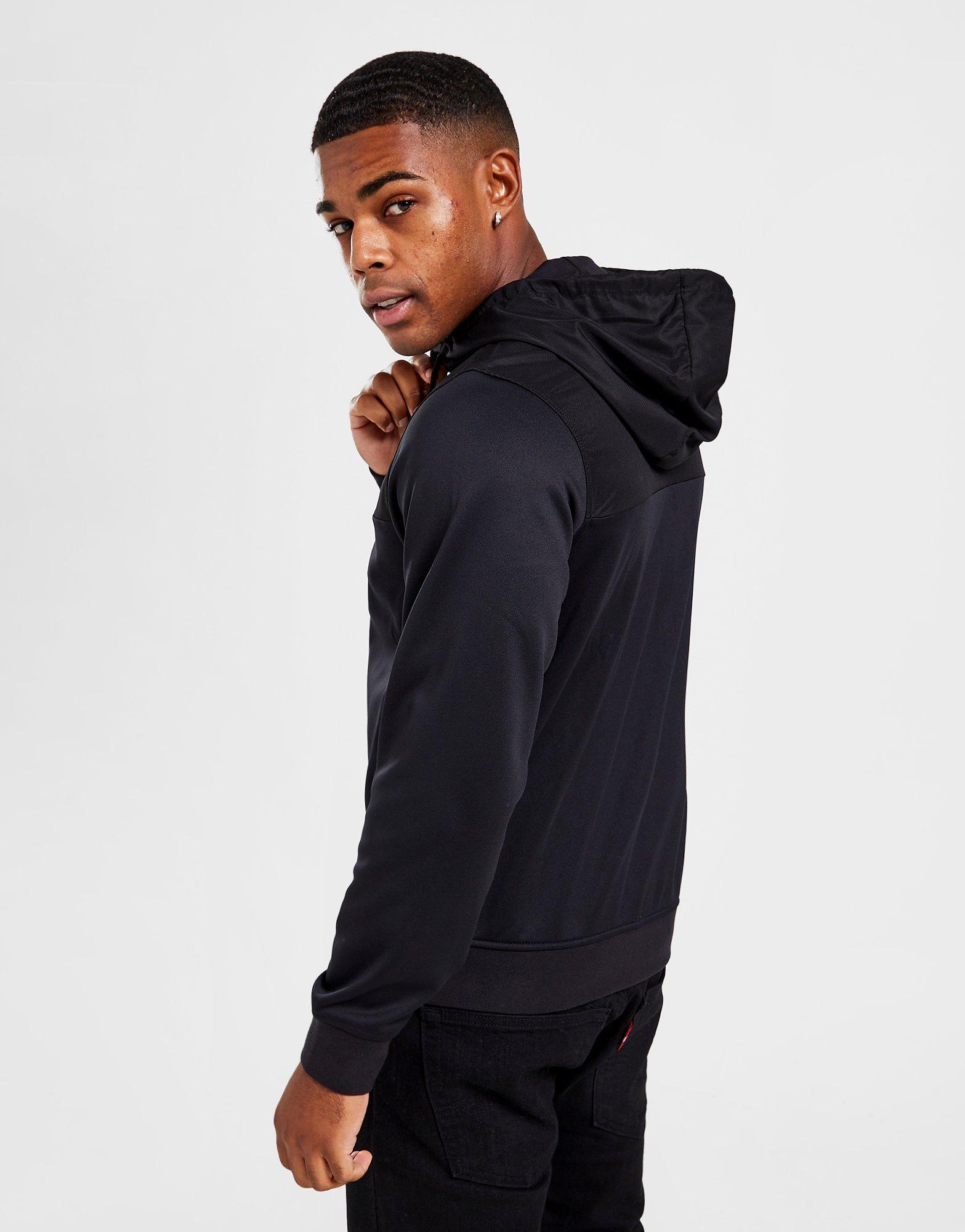 Lacoste Poly Overlay Full Zip Hoodie