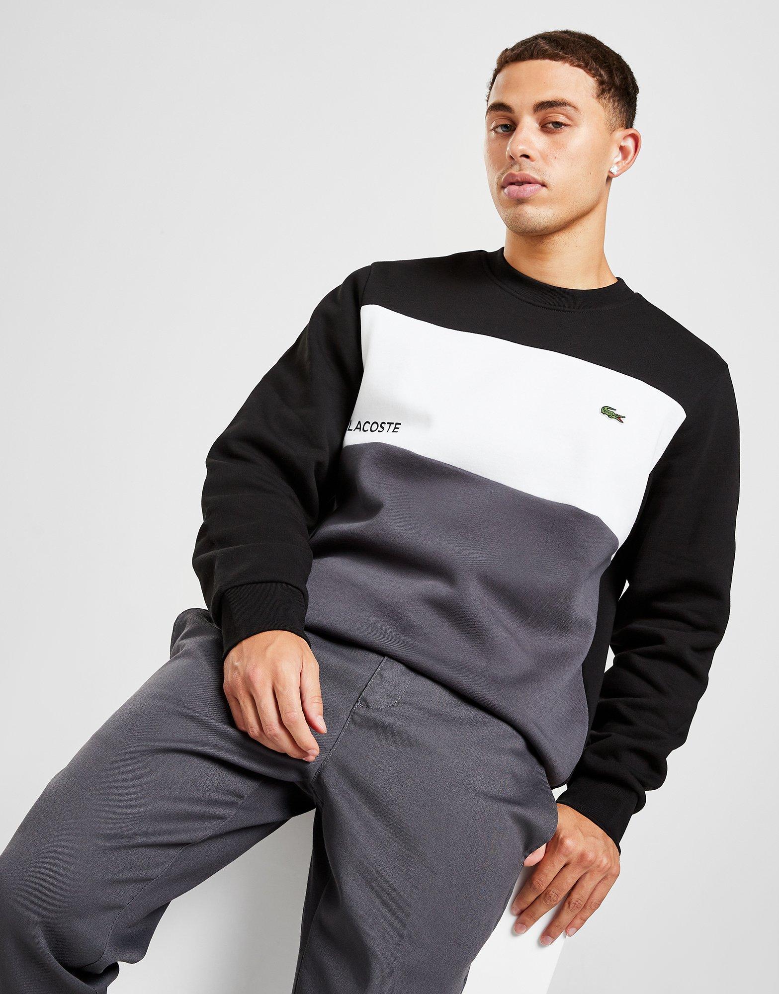 Lago taupo Hecho para recordar Colega Lacoste sudadera Colour Block en Negro | JD Sports España