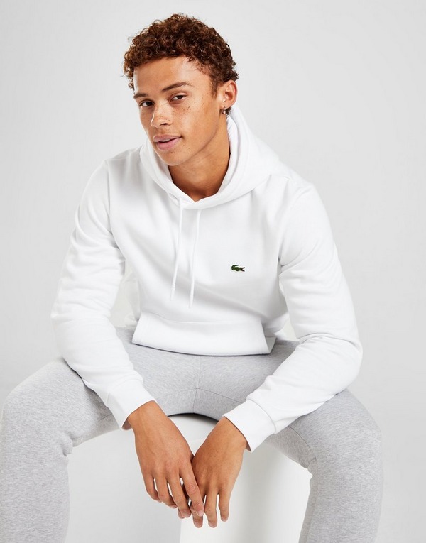 Maestro Bedst Lavet af White Lacoste Core Overhead Hoodie | JD Sports Global