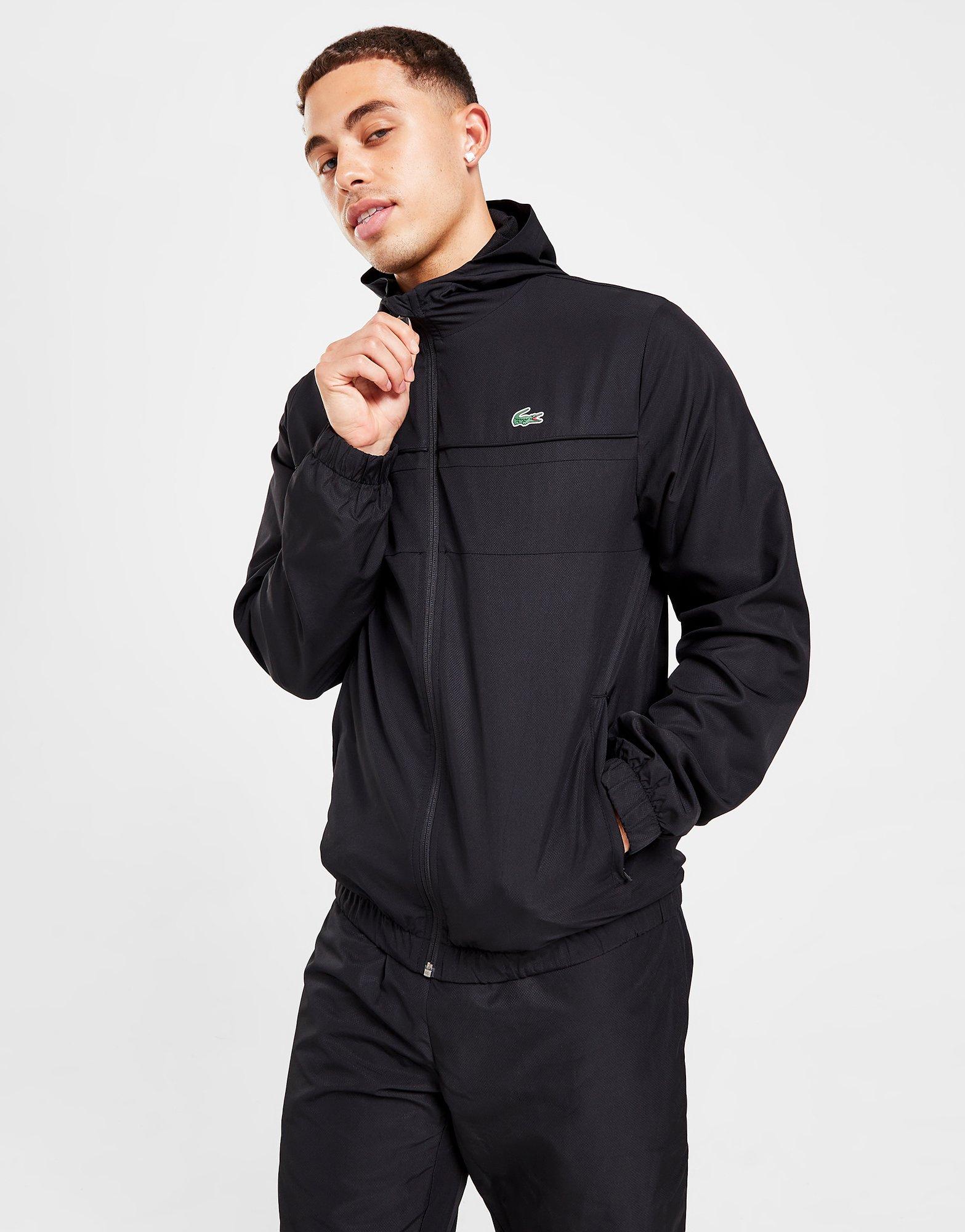 Black Lacoste Guppy Full Zip Hooded Tracksuit JD Sports Global